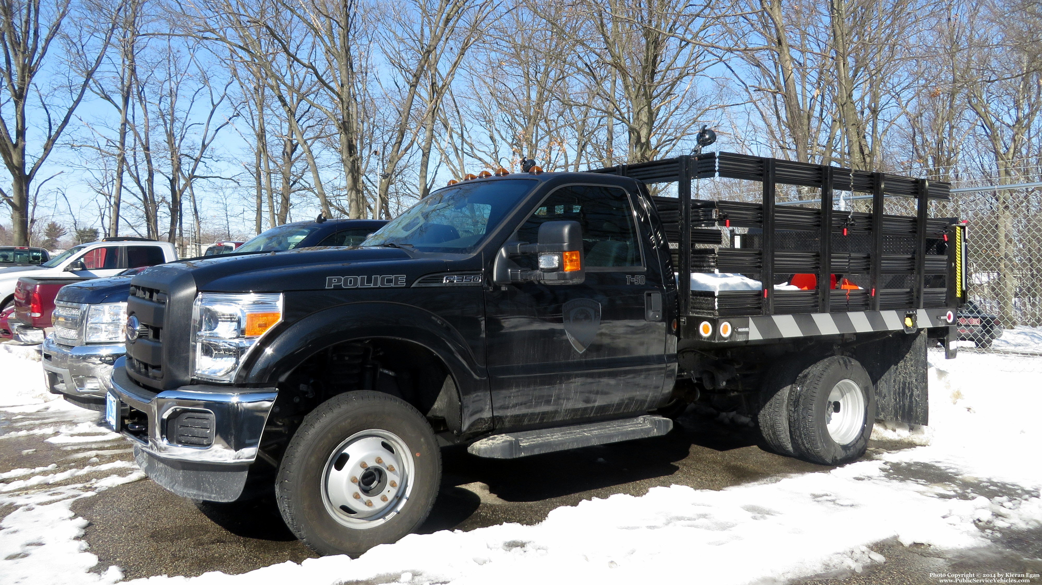 A photo  of East Providence Police
            Truck 50, a 2014 Ford F-350 Stakebed             taken by Kieran Egan