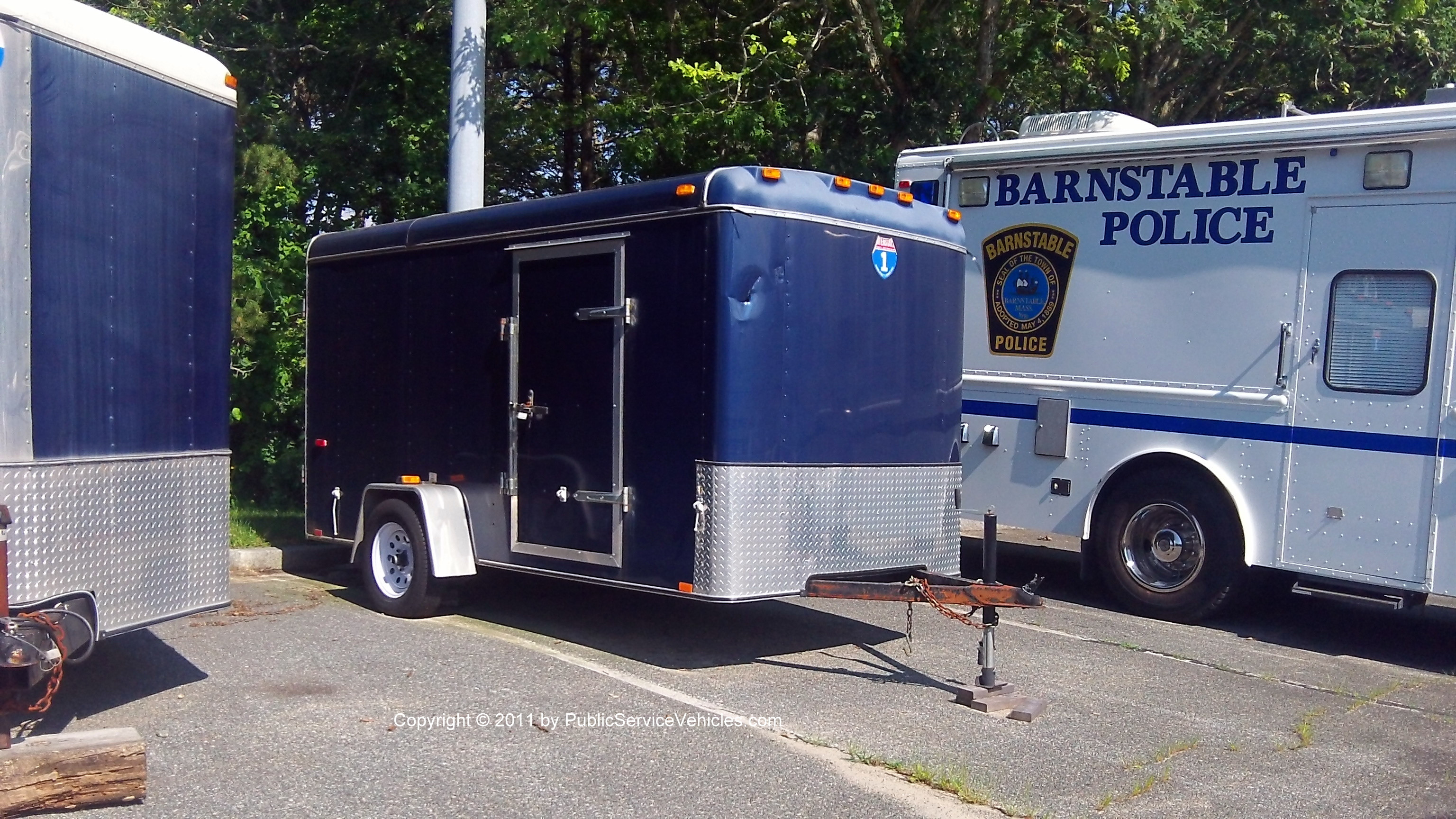 A photo  of Barnstable Police
            Shooting Range Trailer, a 2006-2011 Interstate Cargo Trailer             taken by Kieran Egan