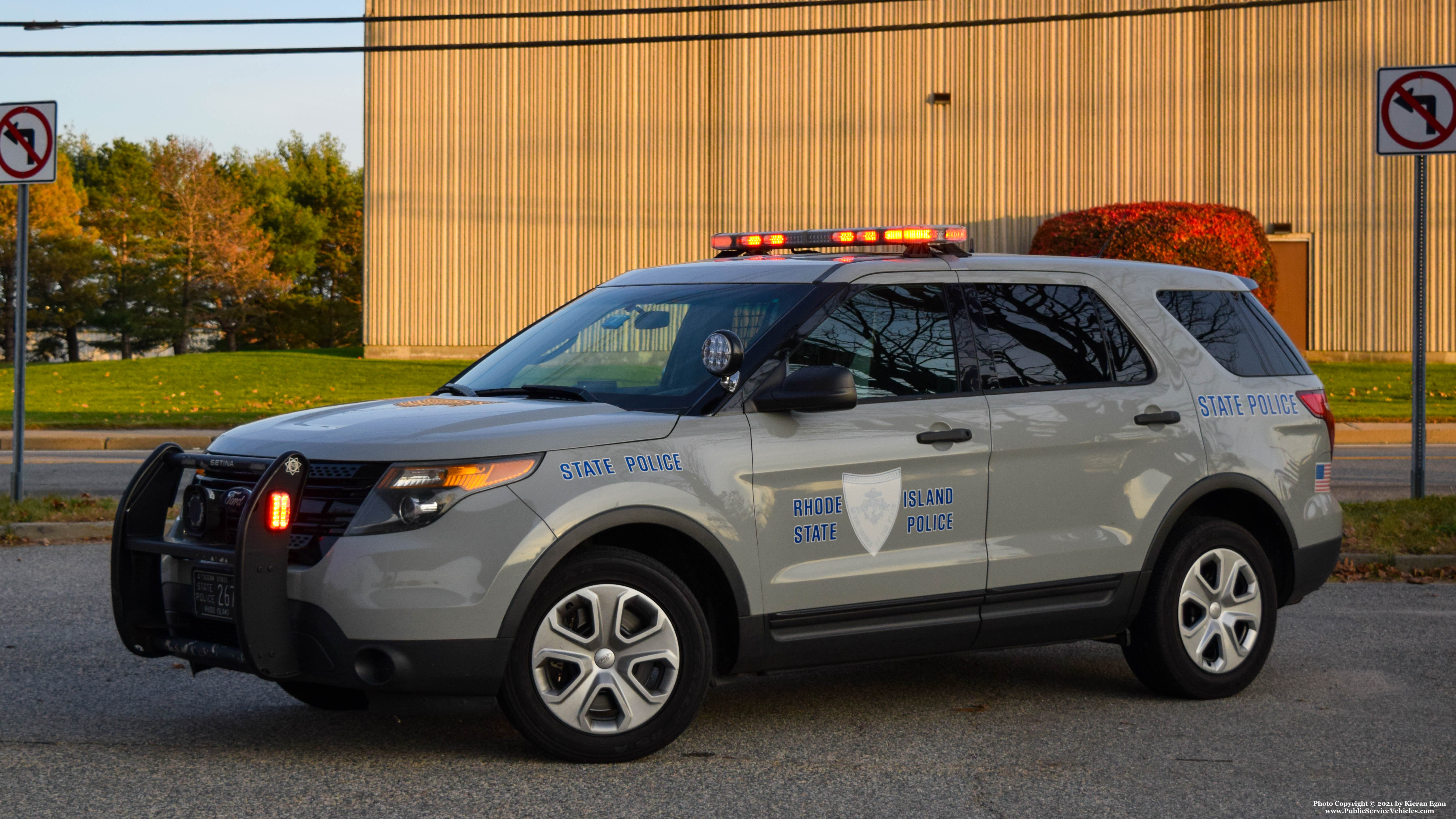 A photo  of Rhode Island State Police
            Cruiser 267, a 2013 Ford Police Interceptor Utility             taken by Kieran Egan