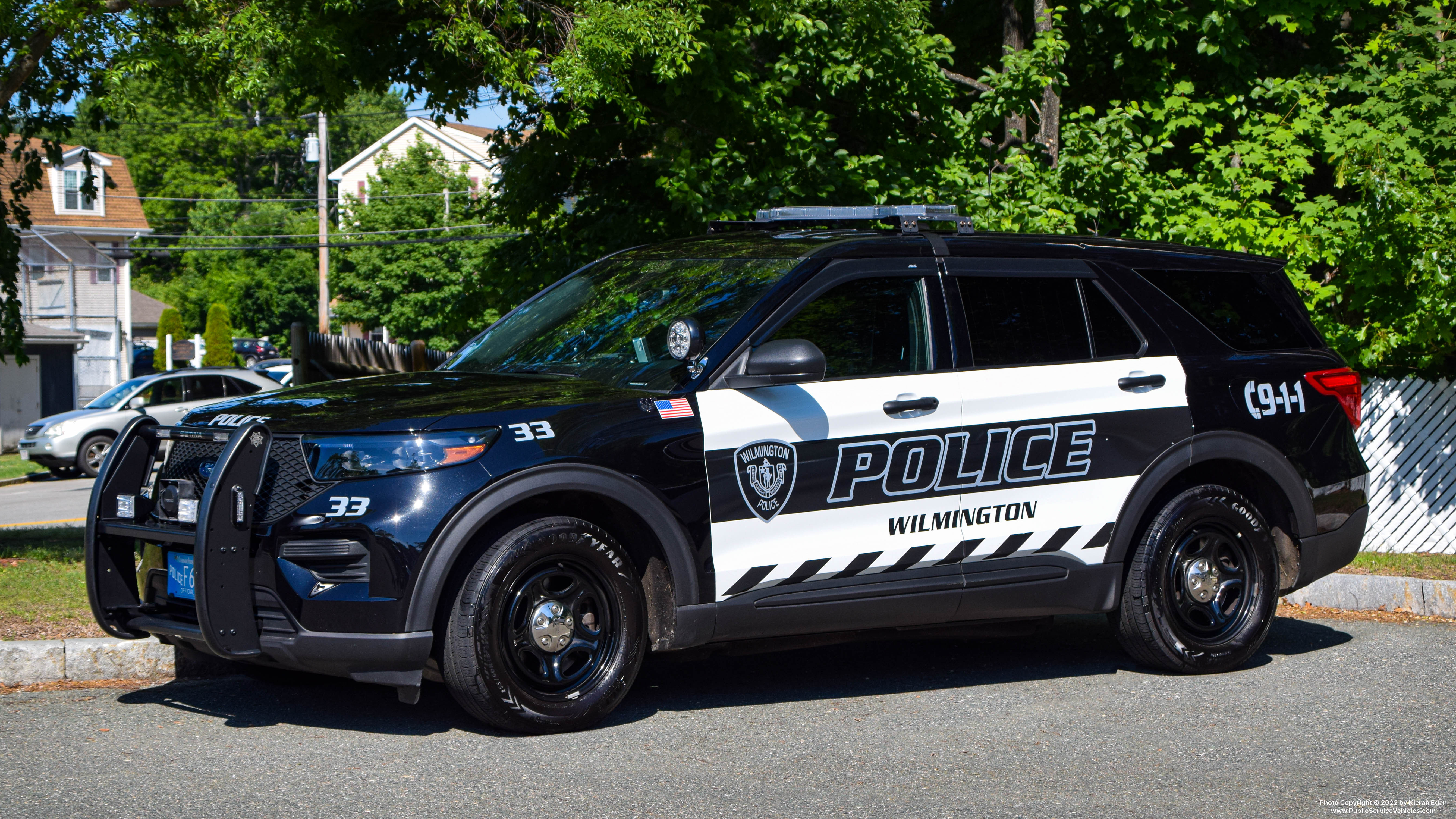 A photo  of Wilmington Police
            Cruiser 33, a 2020 Ford Police Interceptor Utility             taken by Kieran Egan