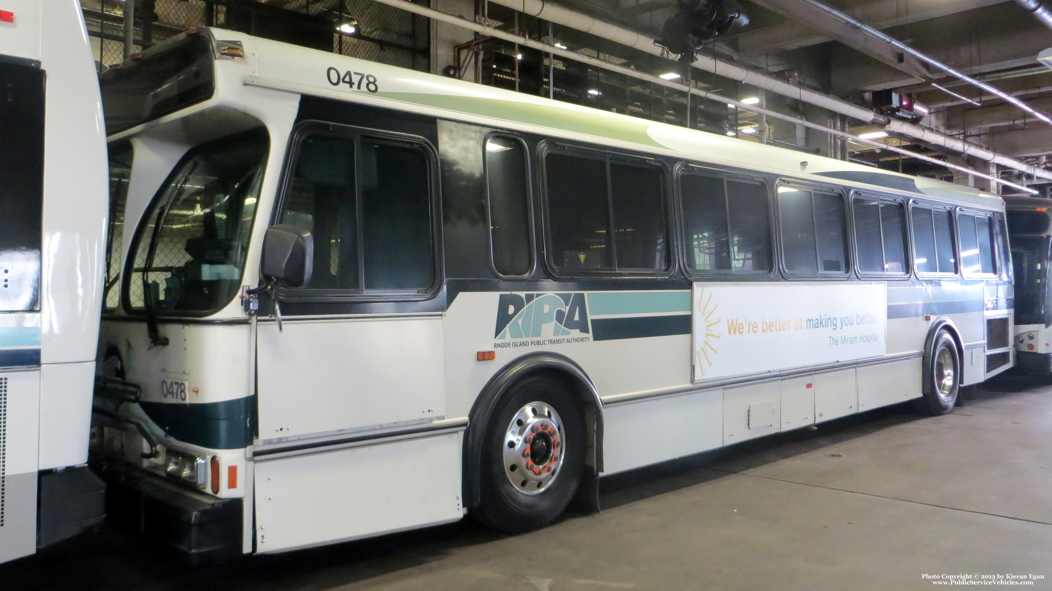 A photo  of Rhode Island Public Transit Authority
            Bus 0478, a 2004 Orion V 05.501             taken by Kieran Egan