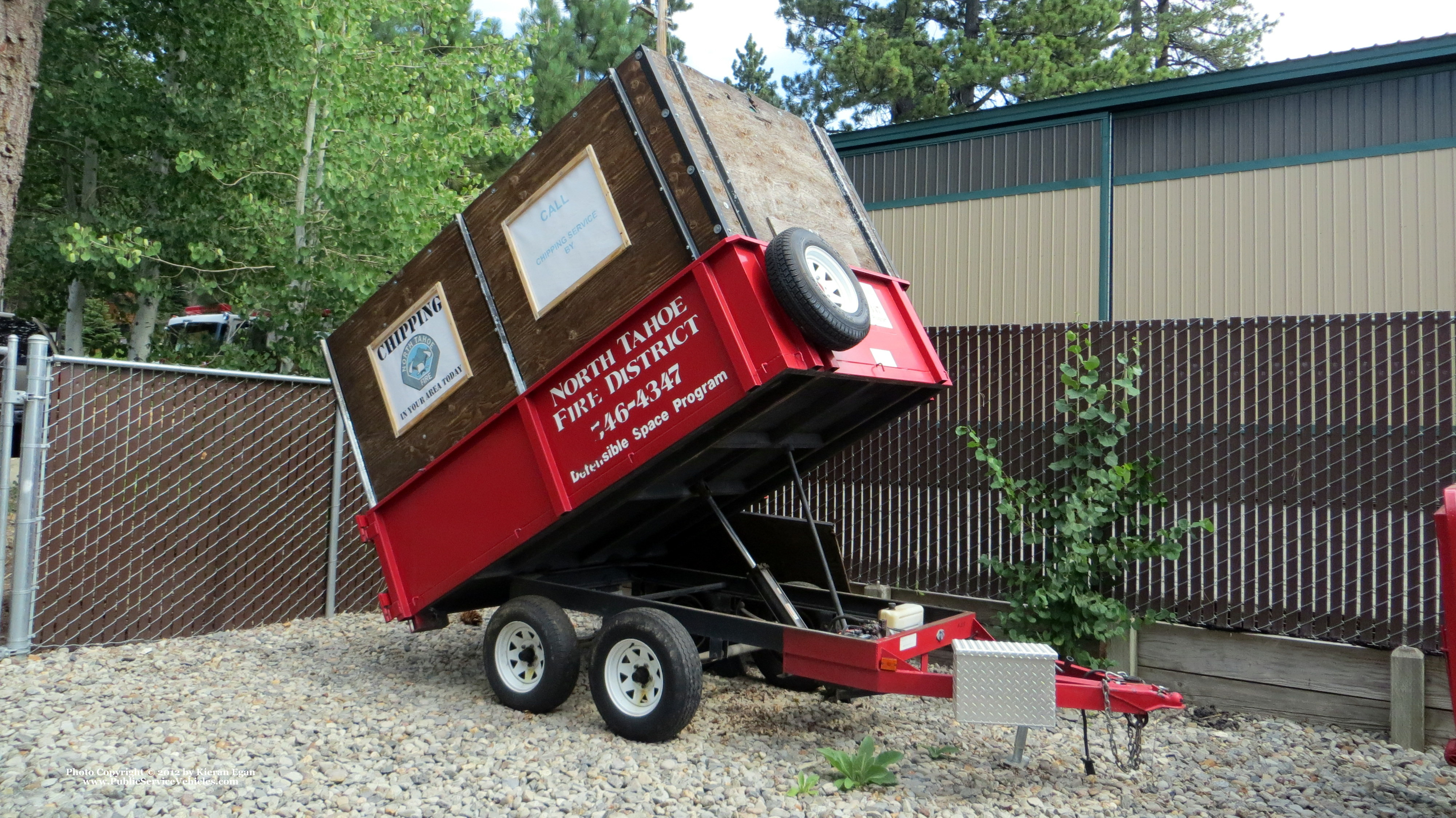 A photo  of North Tahoe Fire District
            Defensible Space Program Trailer, a 1990-2010 Trailer             taken by Kieran Egan