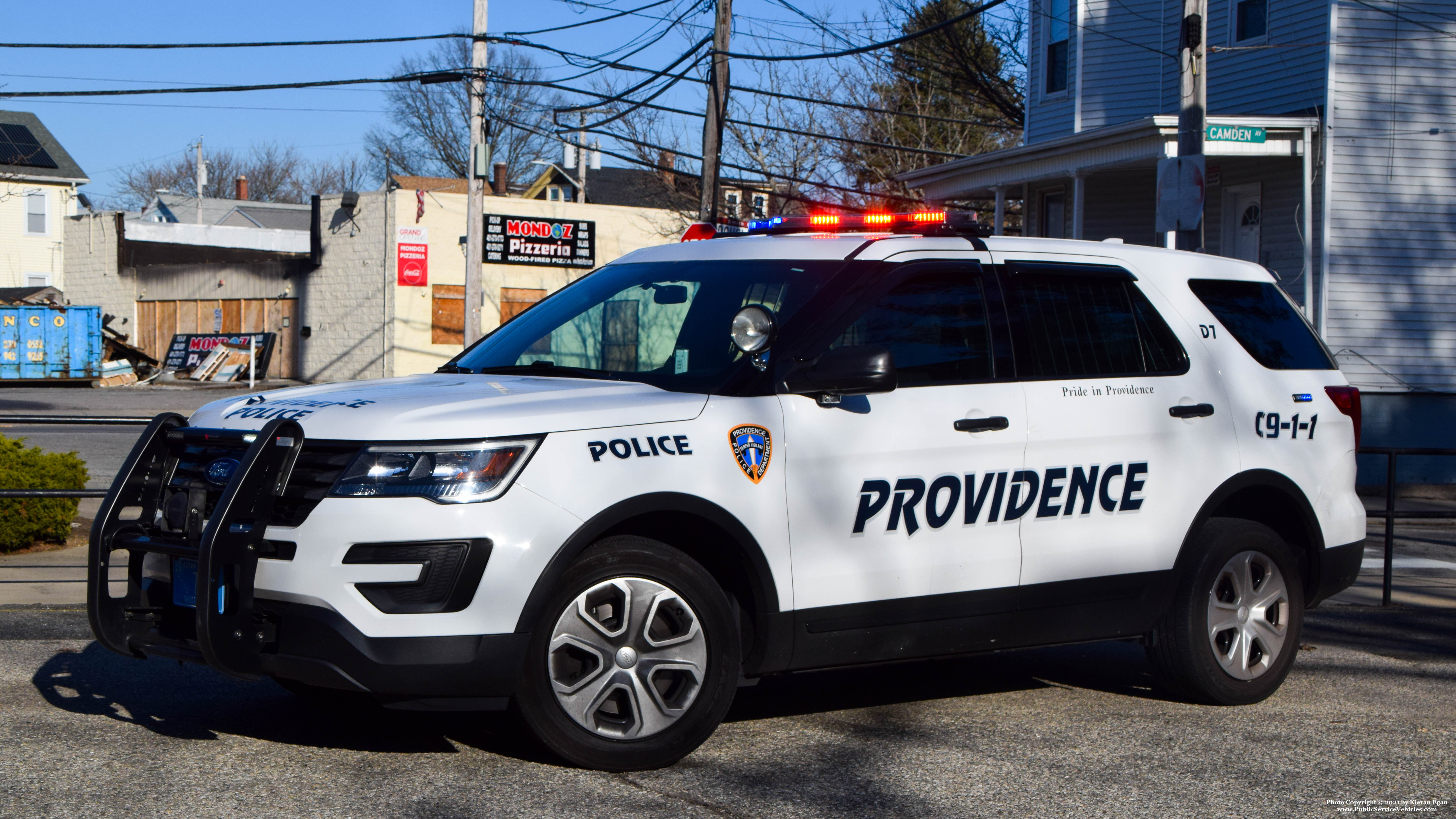 A photo  of Providence Police
            Cruiser 708, a 2017 Ford Police Interceptor Utility             taken by Kieran Egan