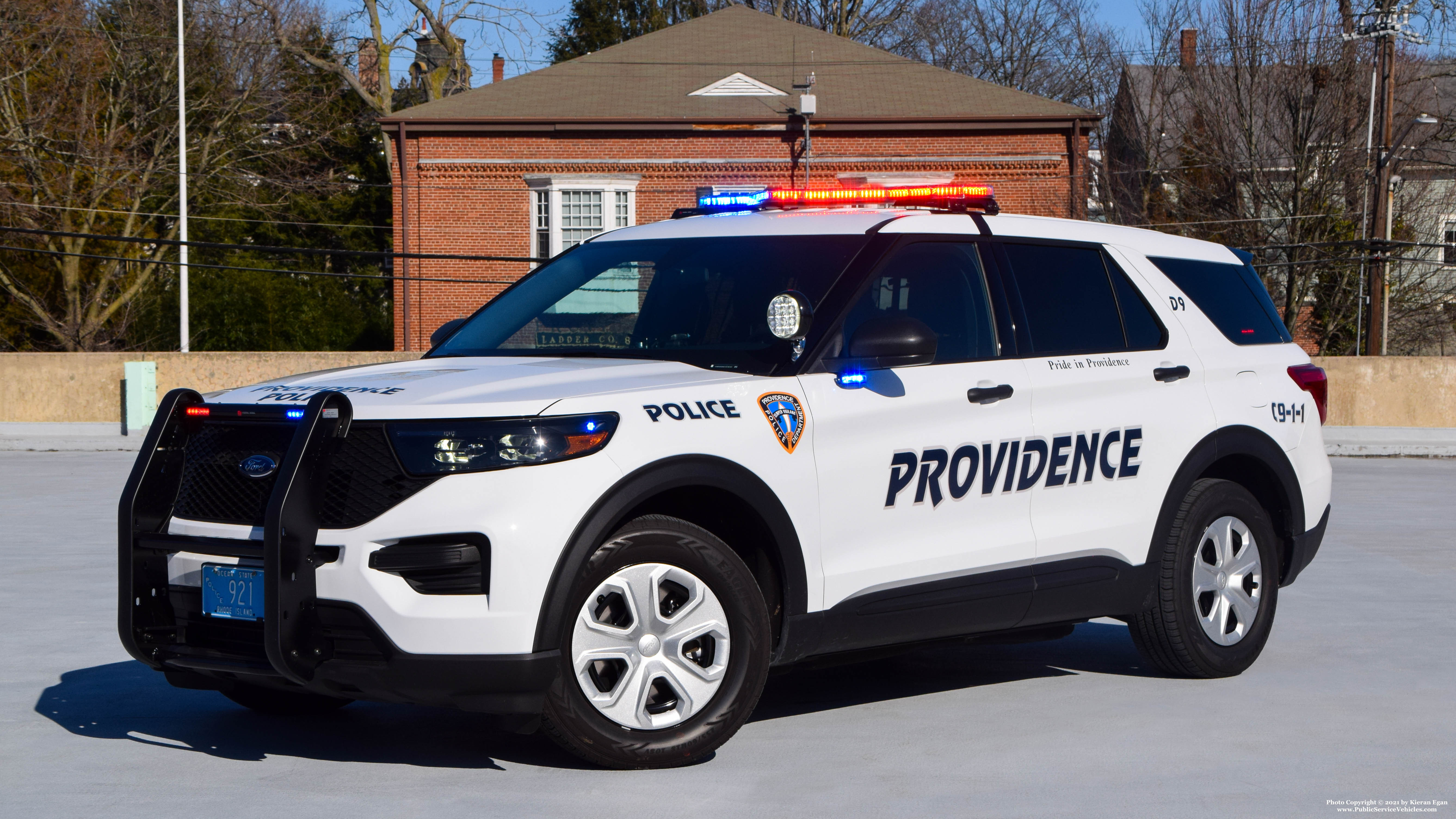 A photo  of Providence Police
            Cruiser 921, a 2020 Ford Police Interceptor Utility             taken by Kieran Egan