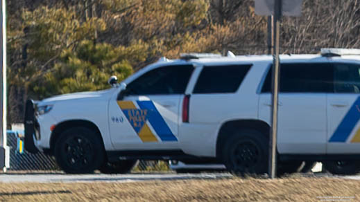 A photo  of New Jersey State Police
            Cruiser 960, a 2021-2023 Chevrolet Tahoe             taken by Kieran Egan