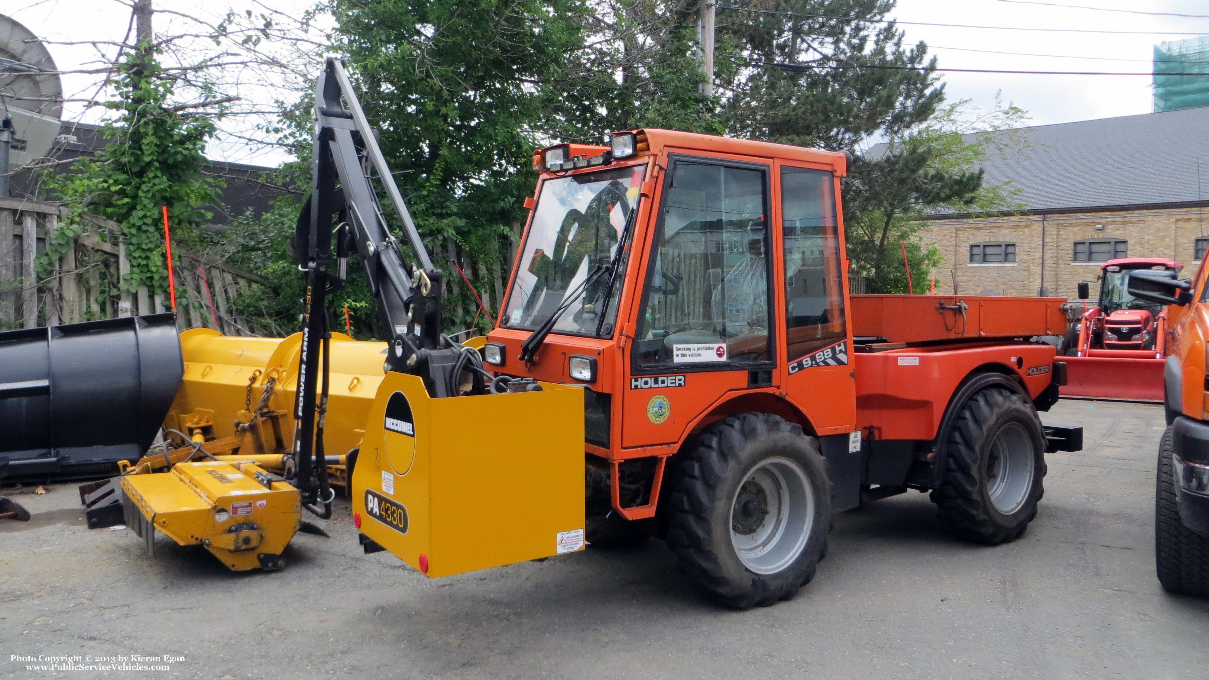 A photo  of Norwood Public Works
            Tractor 7, a 1990-2010 Holder C9.88H             taken by Kieran Egan