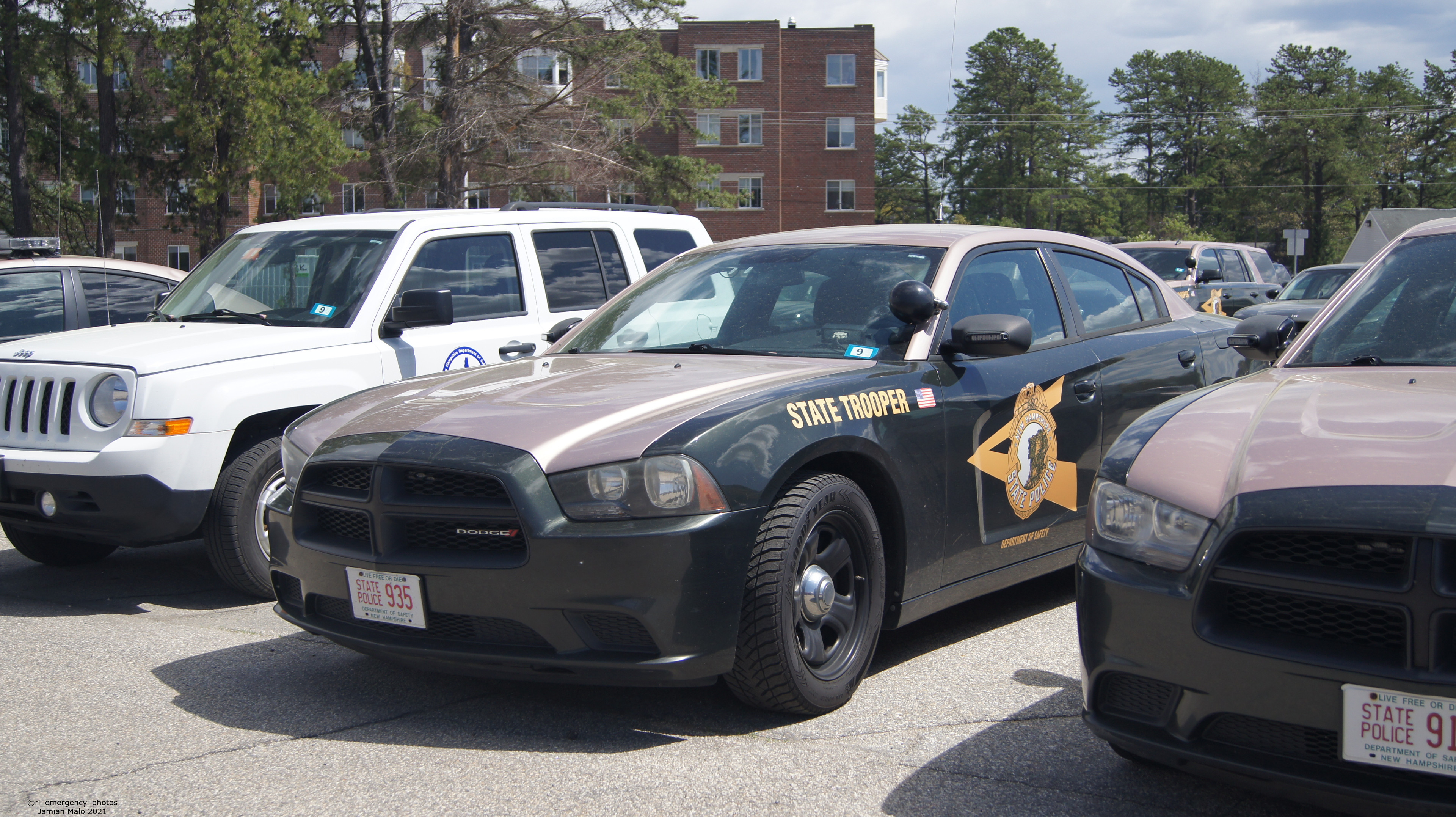 A photo  of New Hampshire State Police
            Cruiser 935, a 2011-2014 Dodge Charger             taken by Jamian Malo