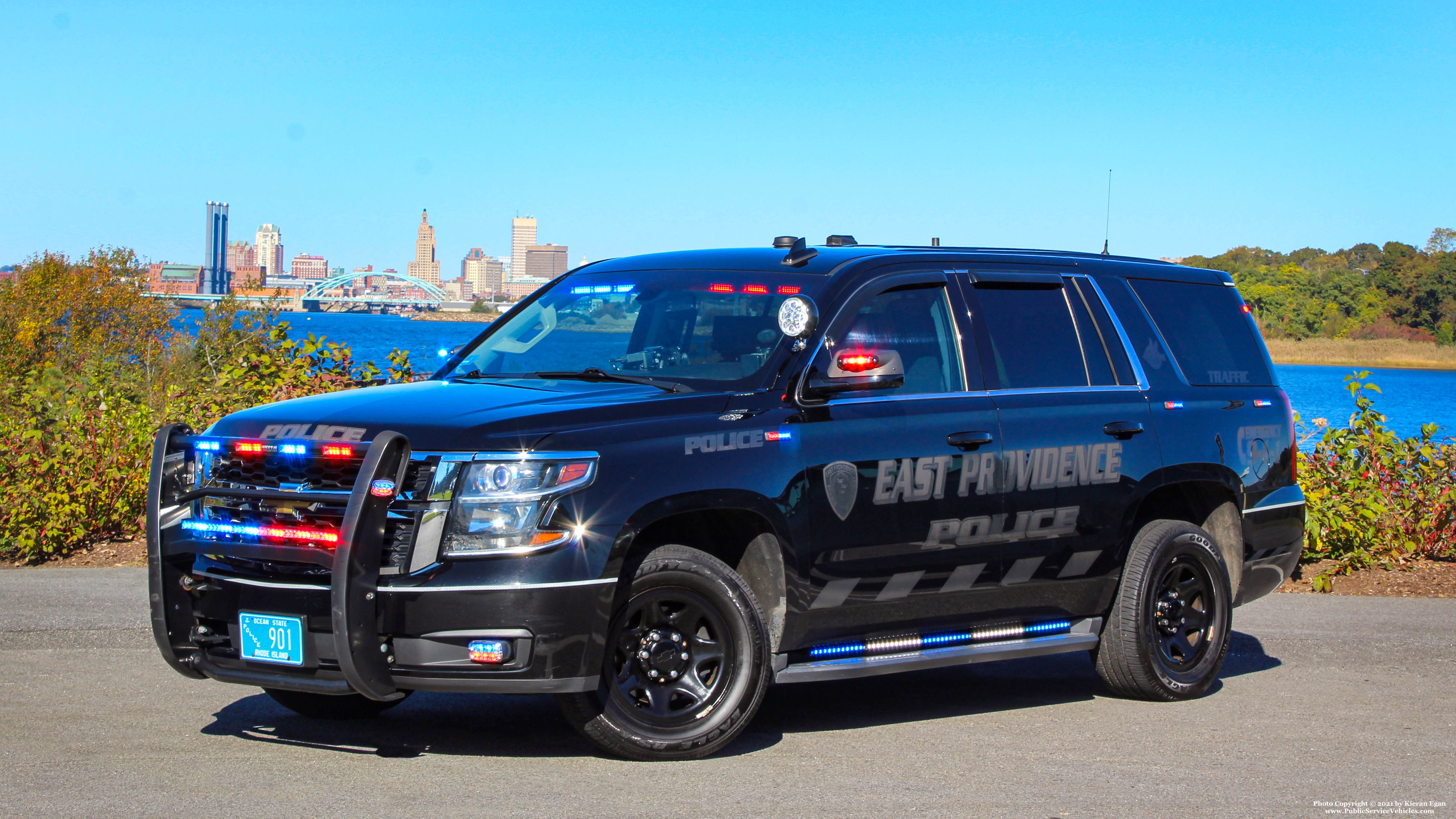 A photo  of East Providence Police
            Car [2]33, a 2016 Chevrolet Tahoe             taken by Kieran Egan