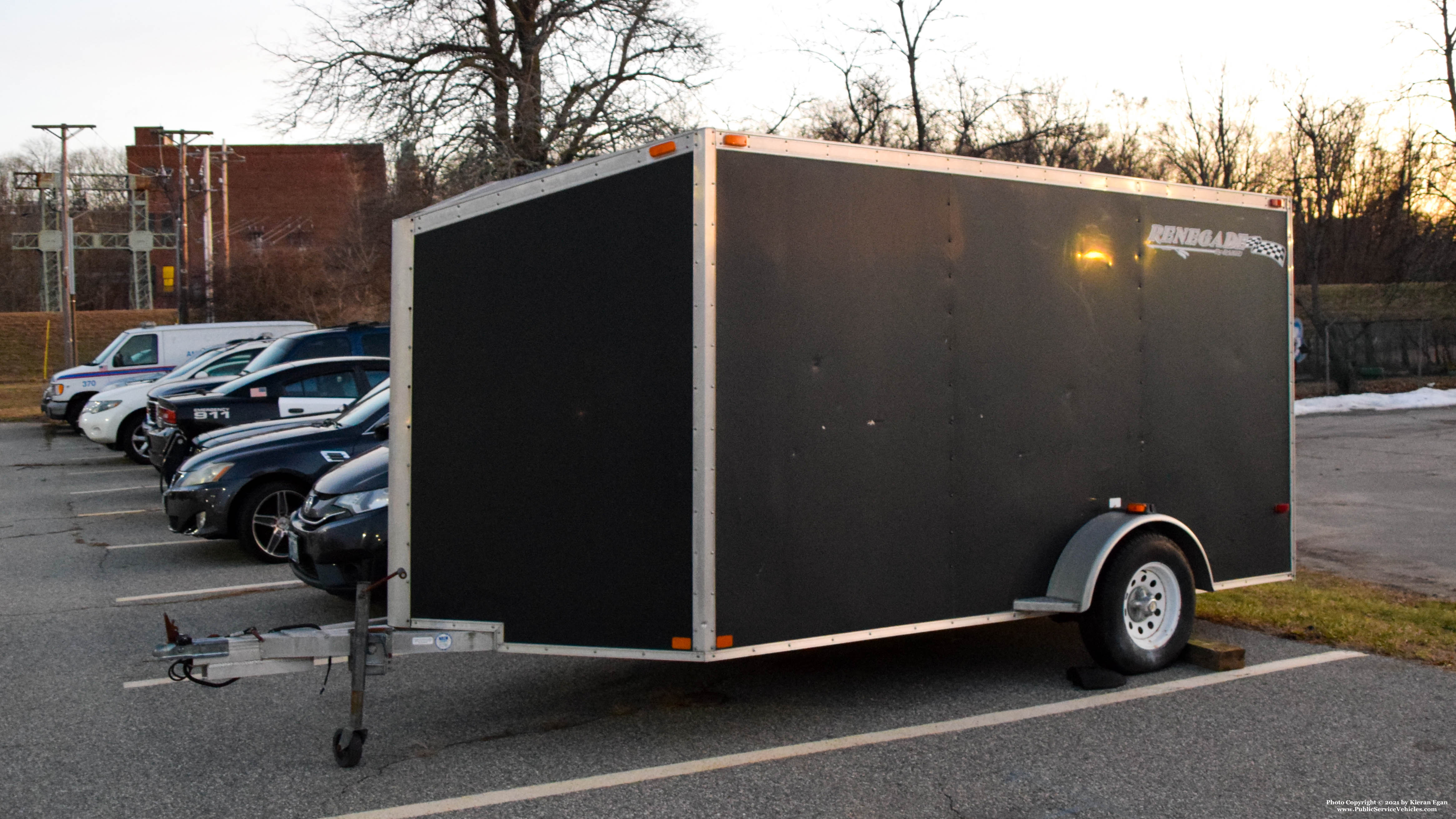 A photo  of Woonsocket Police
            Trailer, a 1990-2010 Rance Aluminum Trailers Renegade             taken by Kieran Egan