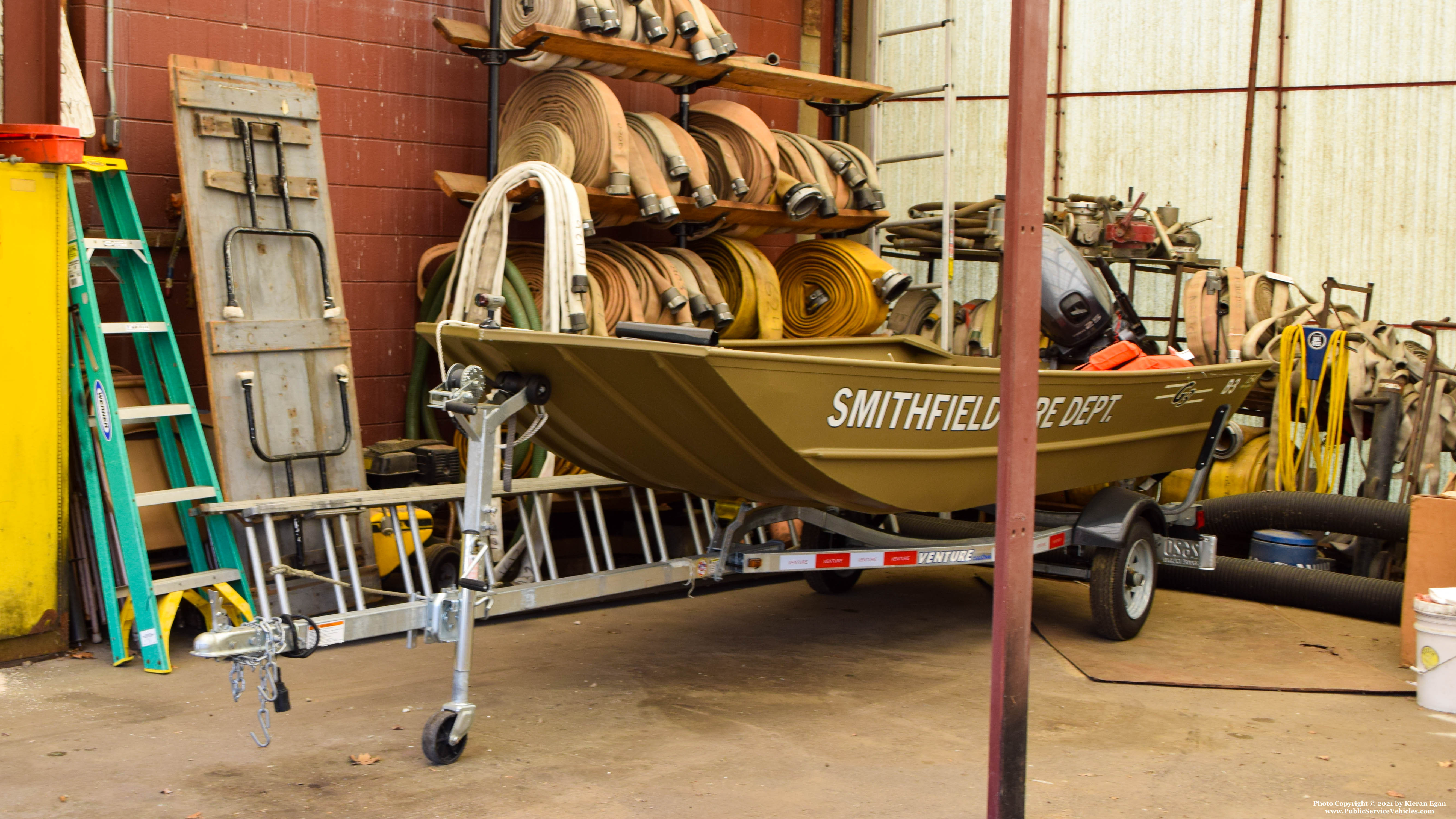 A photo  of Smithfield Fire
            Boat 3, a 2015-2019 G3 Boat             taken by Kieran Egan