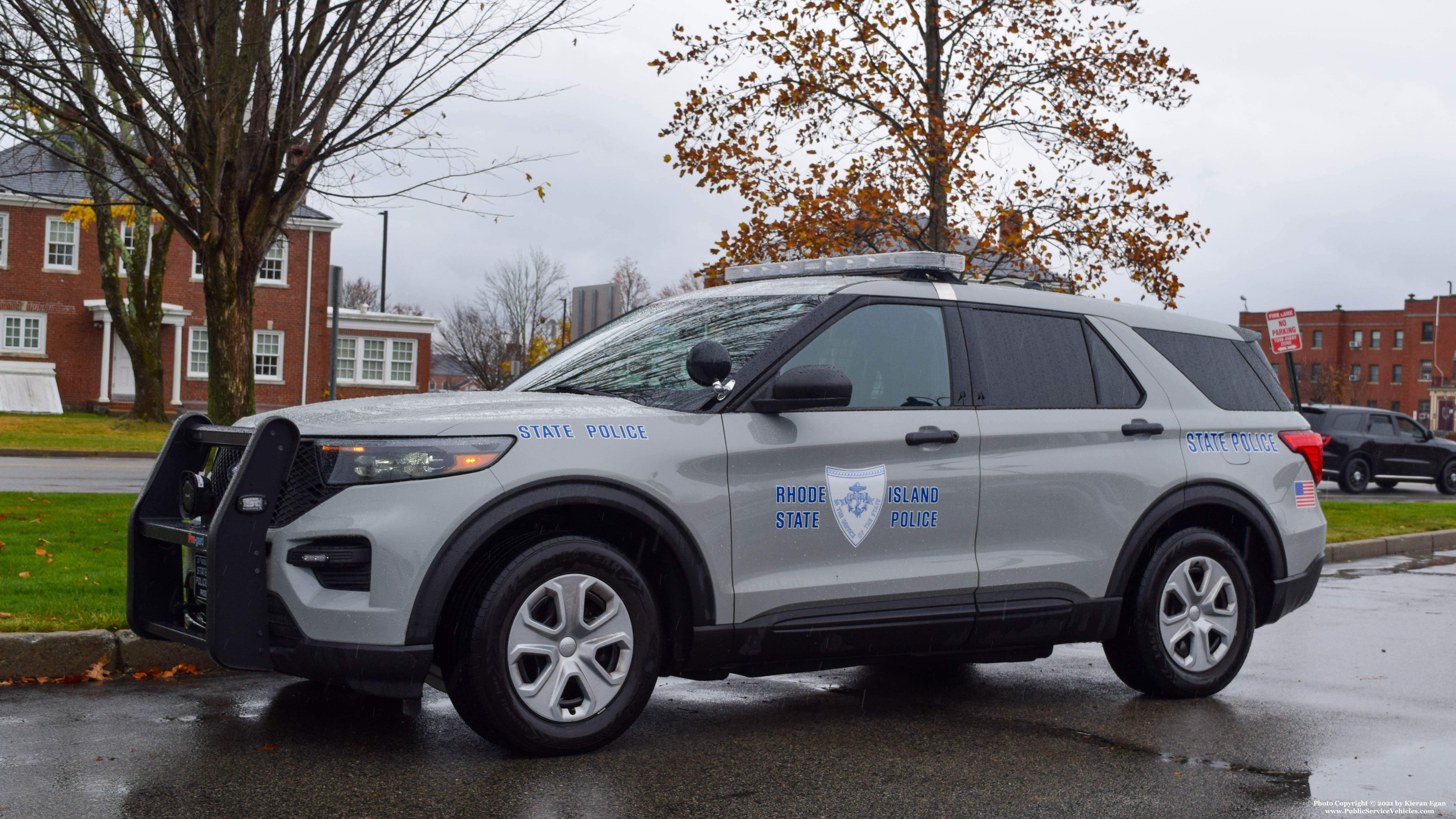 A photo  of Rhode Island State Police
            Cruiser 112, a 2020 Ford Police Interceptor Utility             taken by Kieran Egan