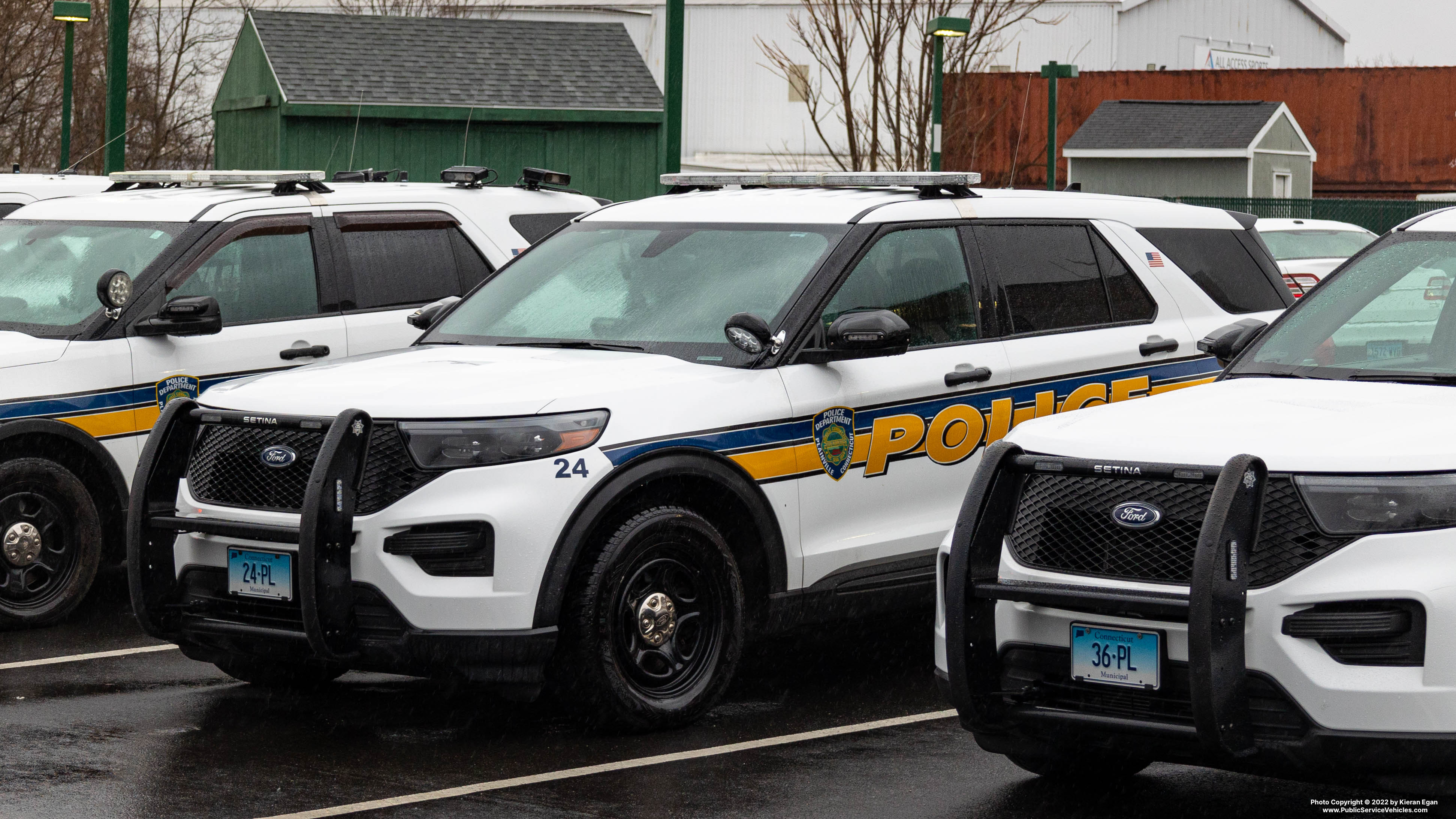 A photo  of Plainville CT Police
            Cruiser 24, a 2020-2021 Ford Police Interceptor Utility             taken by Kieran Egan