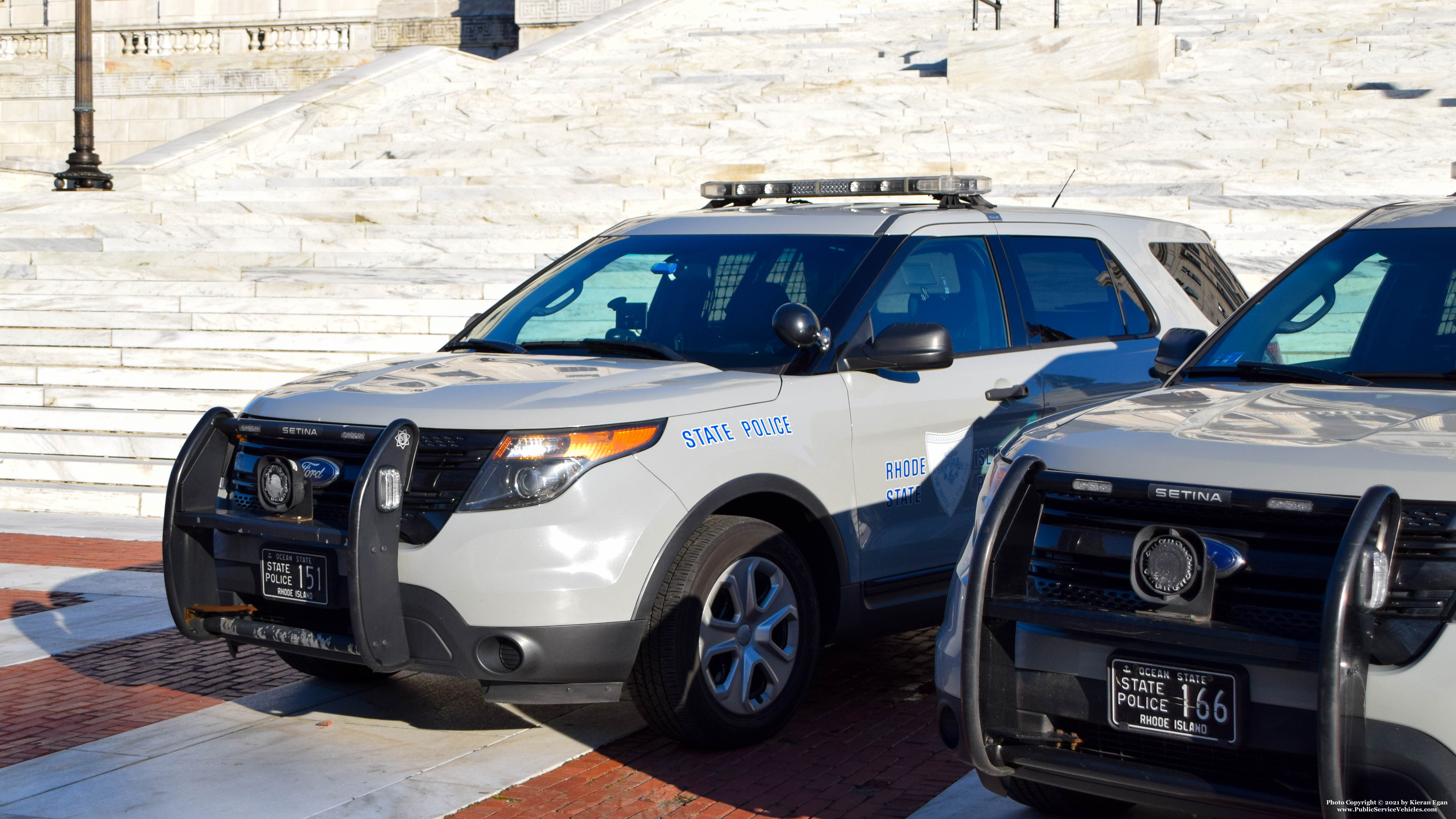 A photo  of Rhode Island State Police
            Cruiser 151, a 2013 Ford Police Interceptor Utility             taken by Kieran Egan