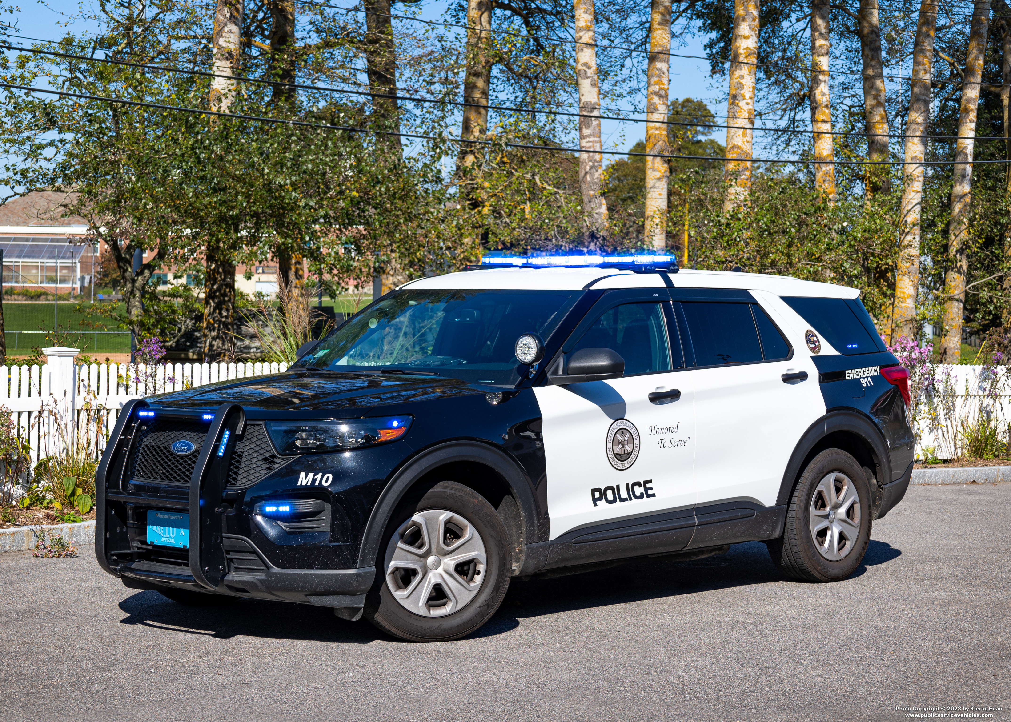 A photo  of Orleans Police
            Cruiser M10, a 2021 Ford Police Interceptor Utility             taken by Kieran Egan