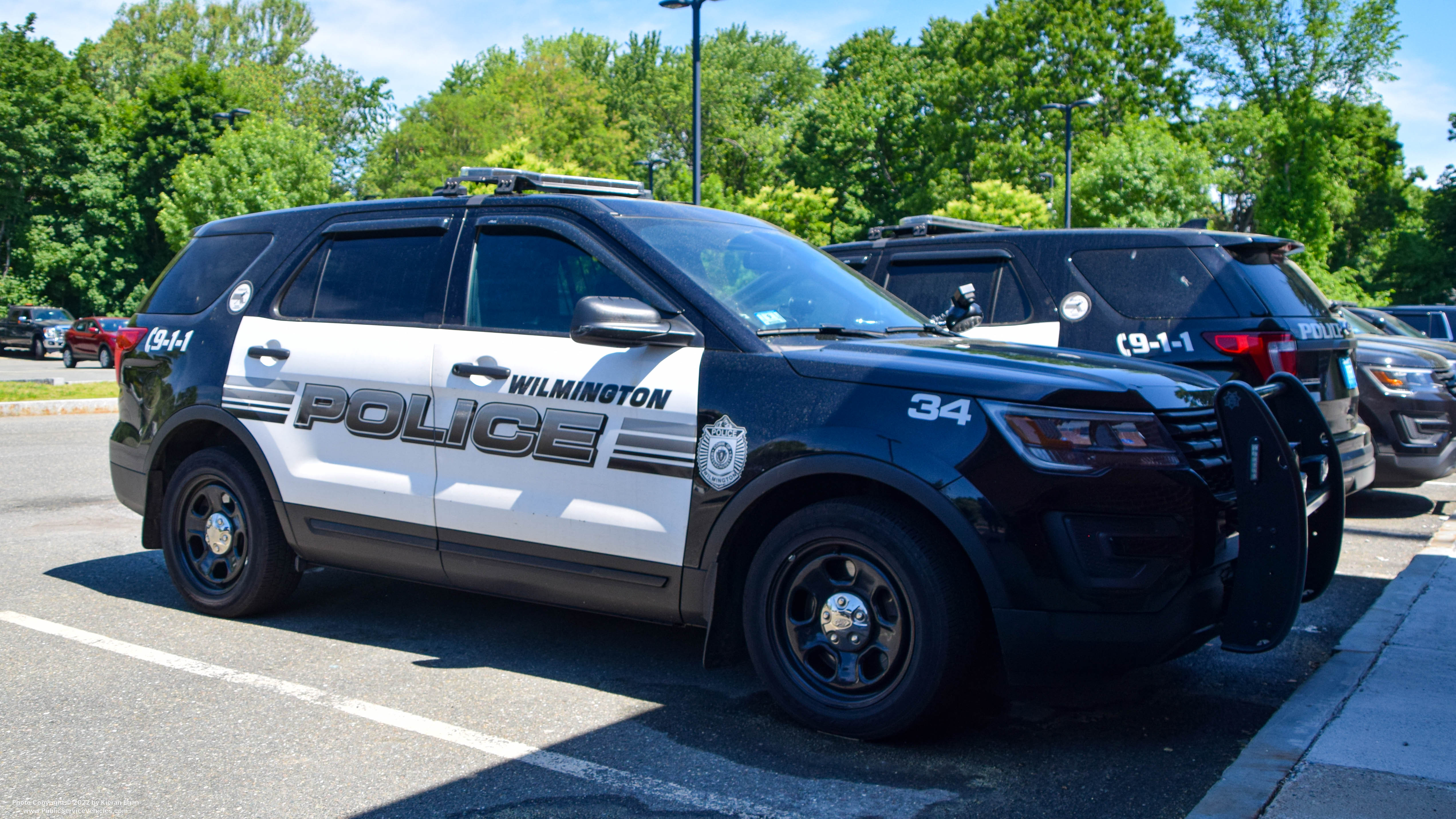 A photo  of Wilmington Police
            Cruiser 34, a 2017 Ford Police Interceptor Utility             taken by Kieran Egan