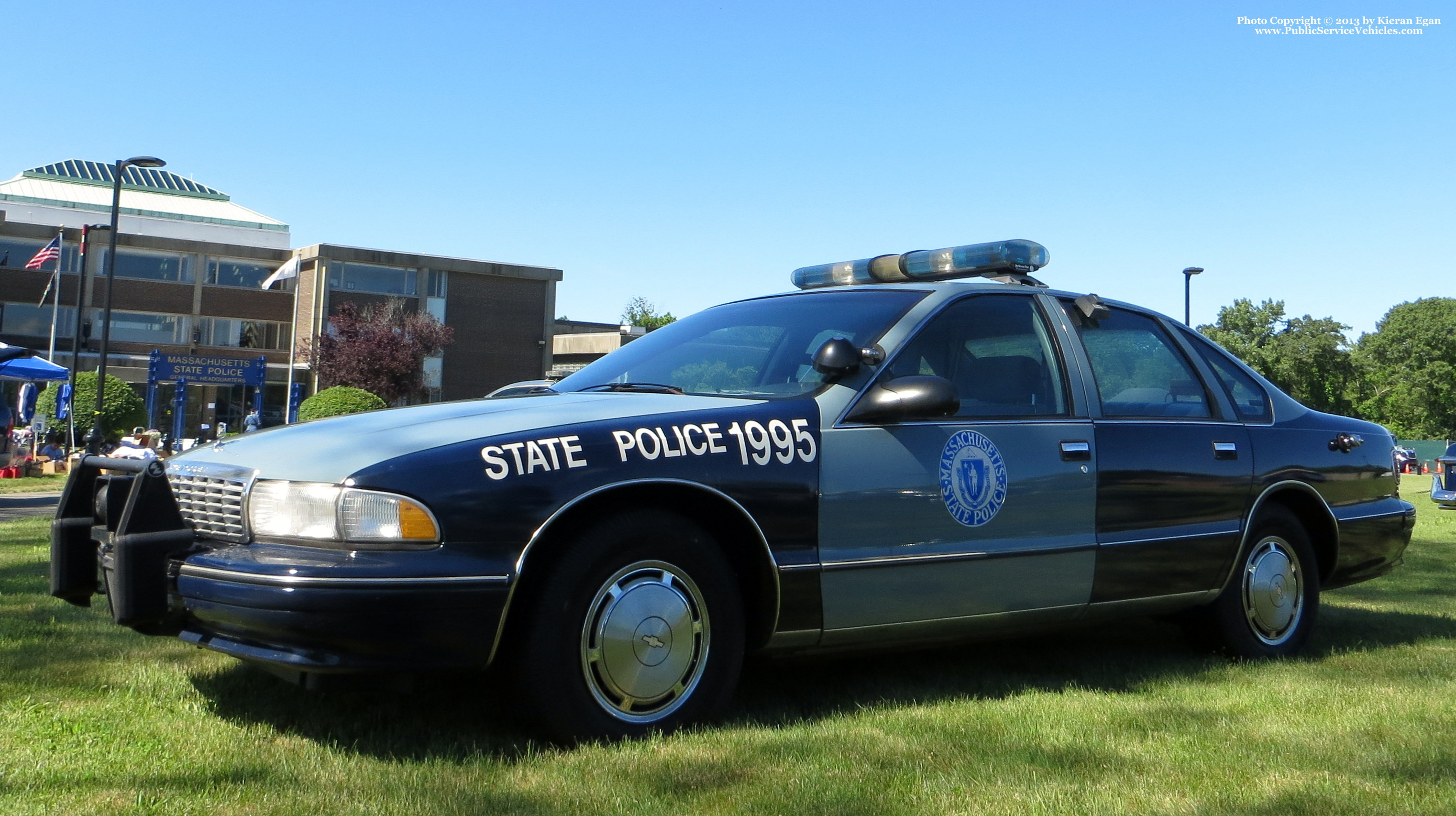 A photo  of Massachusetts State Police
            Cruiser 1995, a 1995 Chevrolet Caprice             taken by Kieran Egan