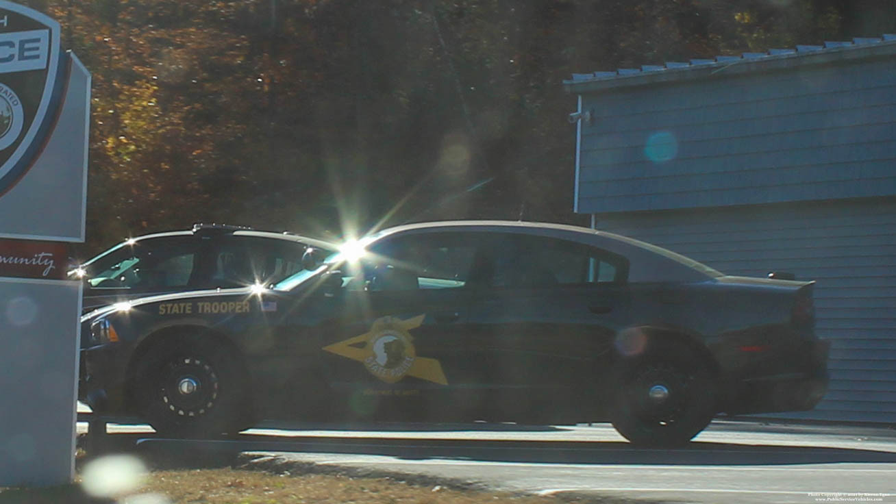 A photo  of New Hampshire State Police
            Cruiser 607, a 2014 Dodge Charger             taken by Kieran Egan