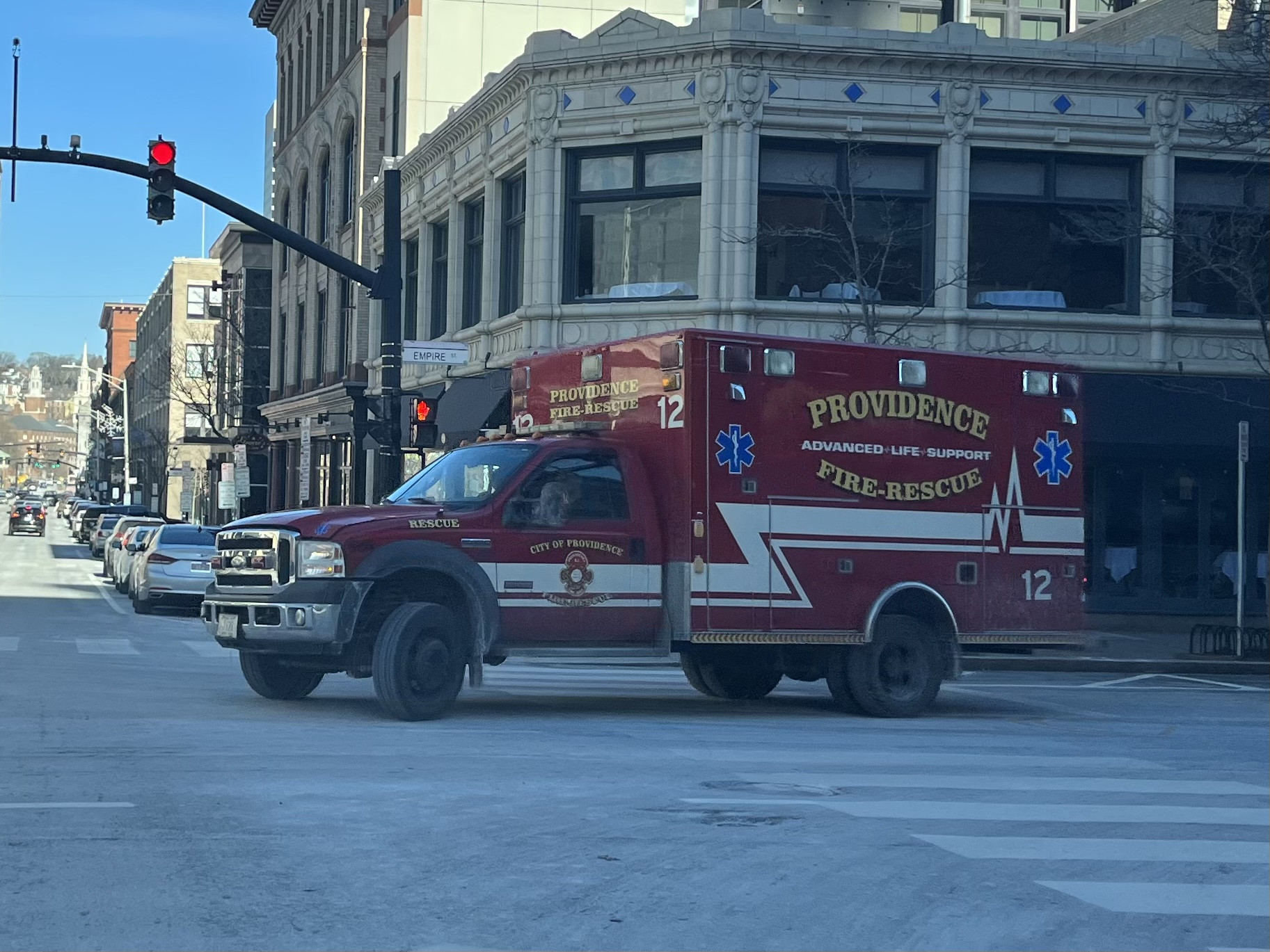 A photo  of Providence Fire
            Rescue 12, a 2005 Ford F-450/Osage             taken by @riemergencyvehicles