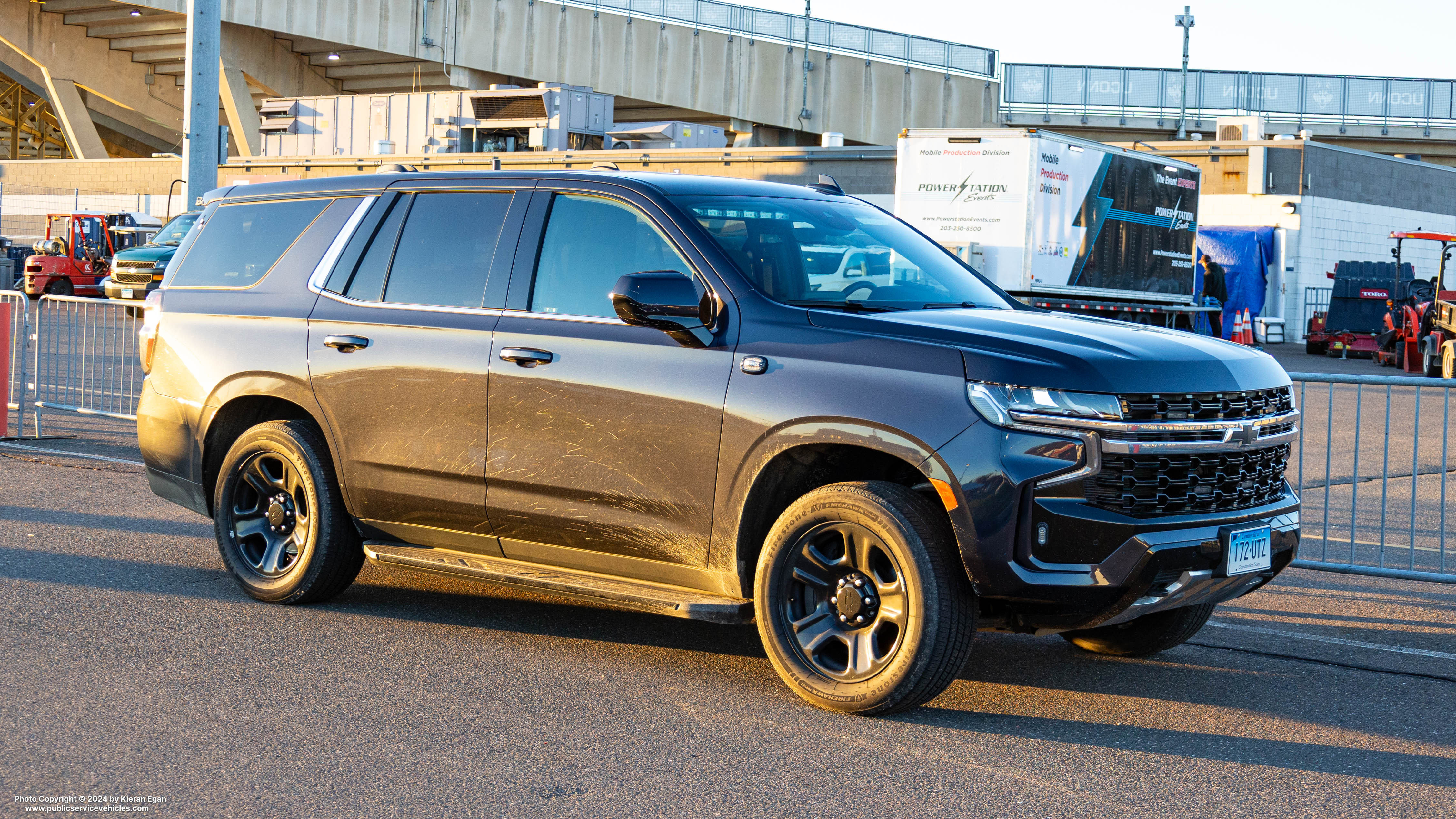 A photo  of Connecticut State Police
            Cruiser 172, a 2023 Chevrolet Tahoe             taken by Kieran Egan