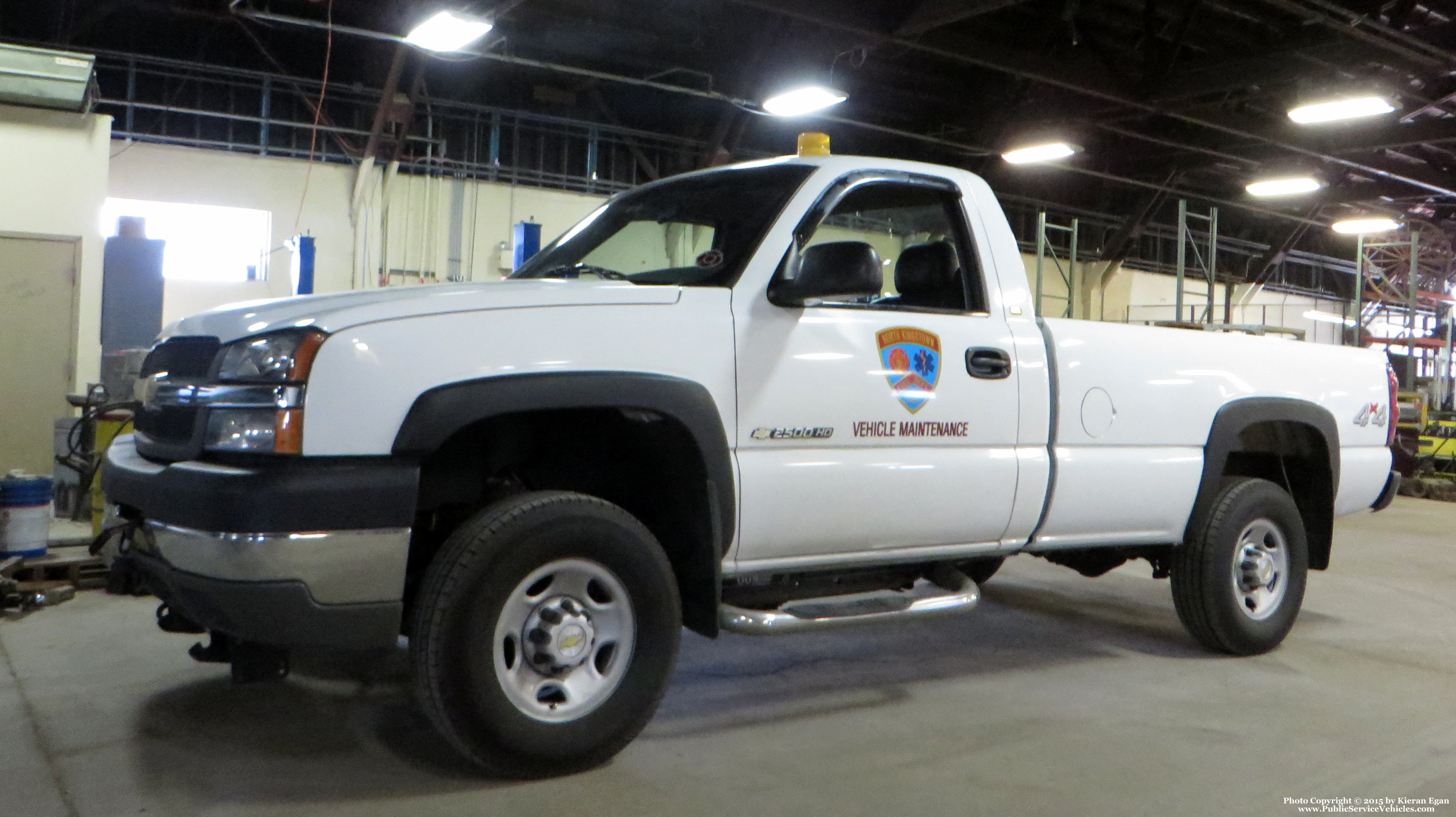 A photo  of North Kingstown Fire
            Truck 10, a 2004 Chevrolet Silverado 2500HD             taken by Kieran Egan