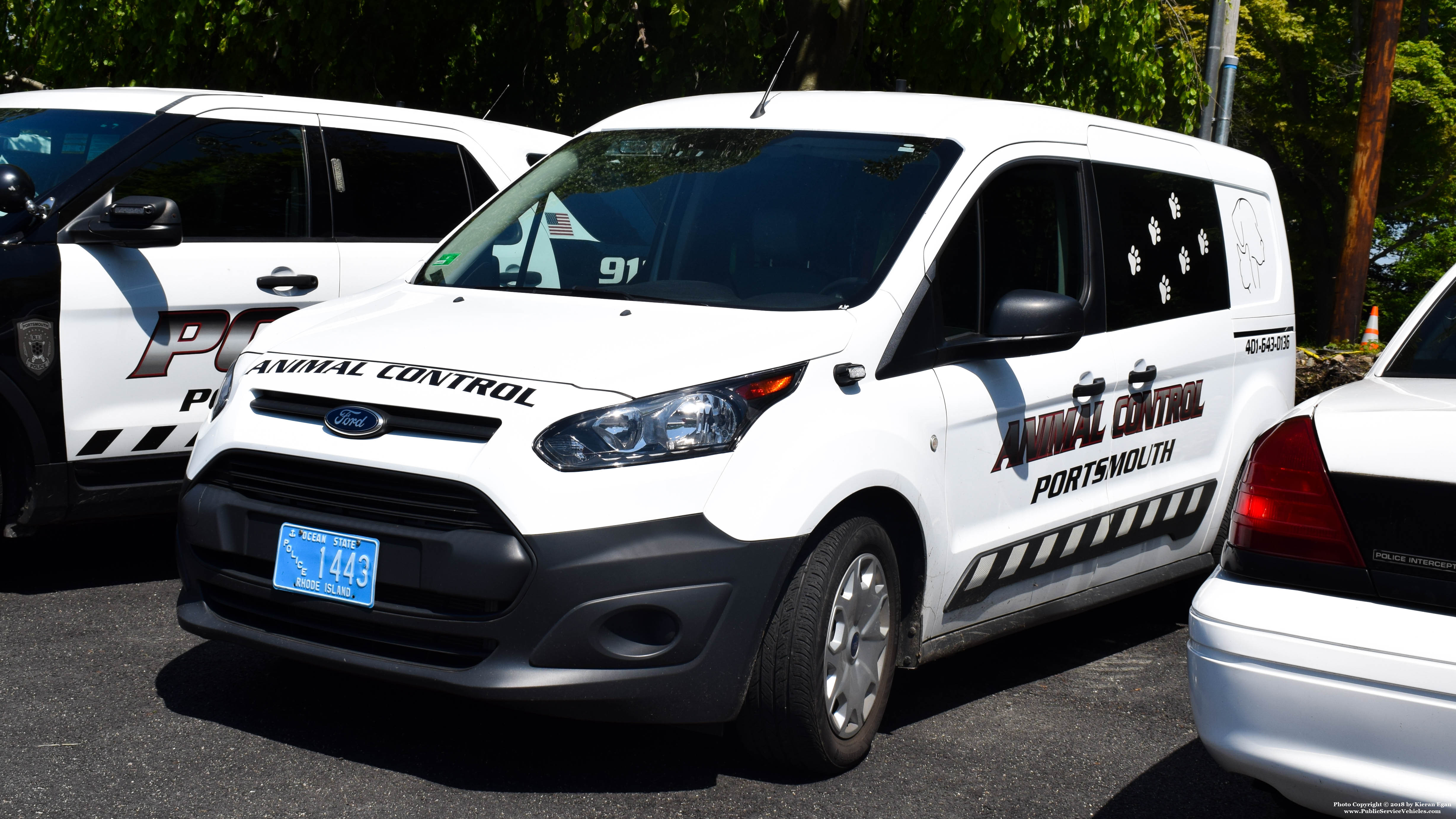 A photo  of Portsmouth Police
            Cruiser 1443, a 2015 Ford Transit             taken by Kieran Egan