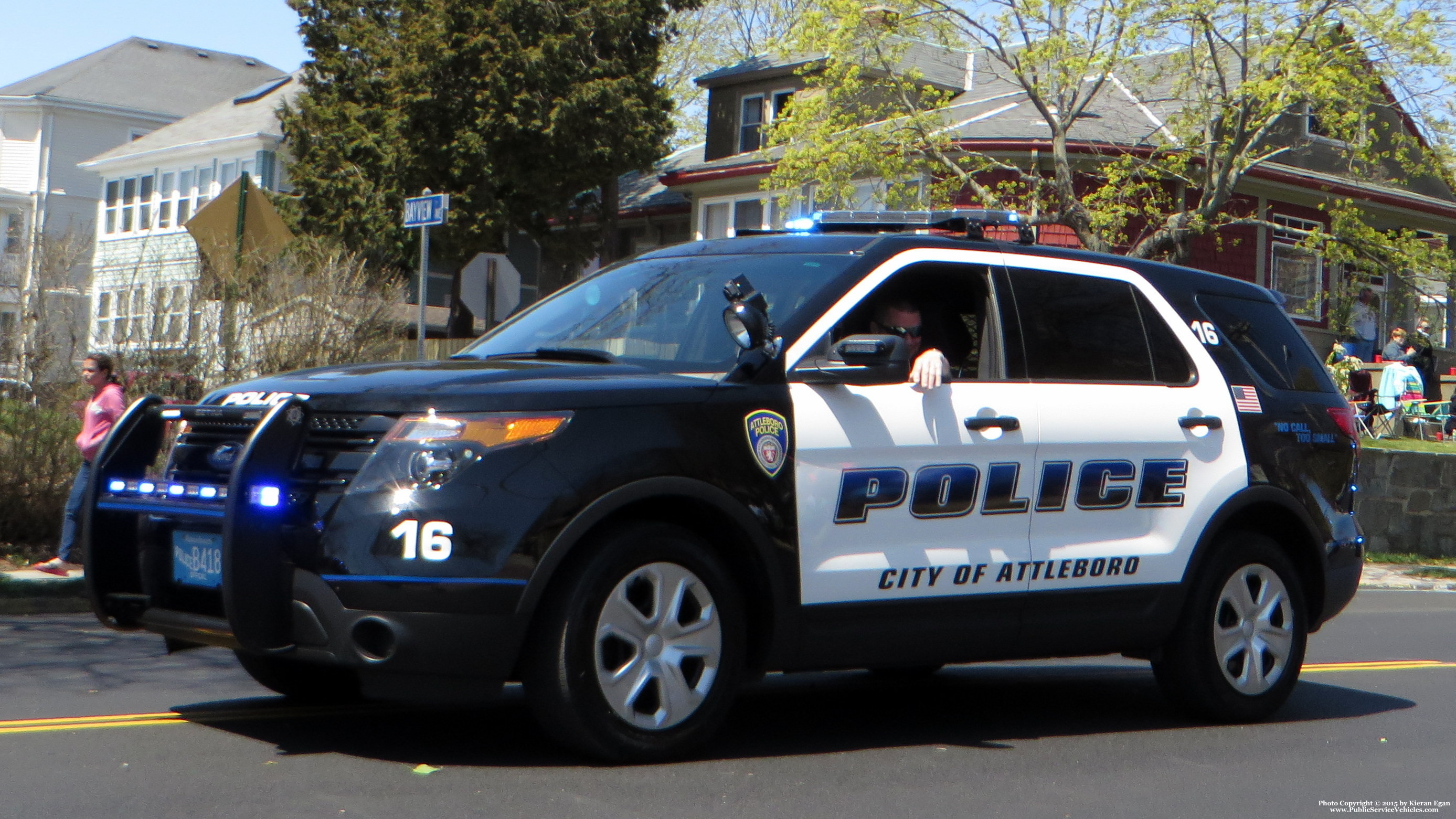 A photo  of Attleboro Police
            Car 16, a 2014 Ford Police Interceptor Utility             taken by Kieran Egan