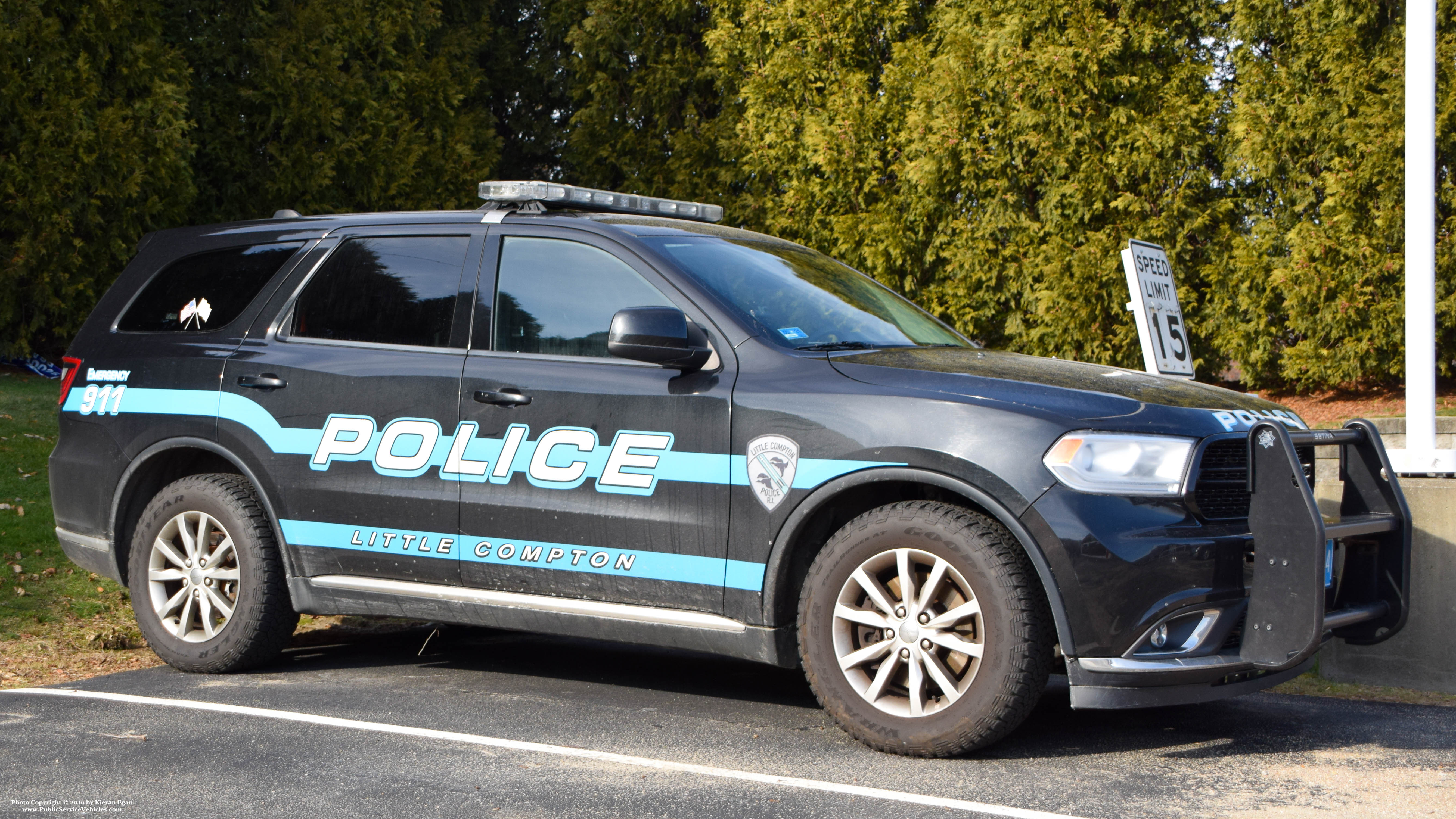 A photo  of Little Compton Police
            Cruiser 2584, a 2016 Dodge Durango             taken by Kieran Egan