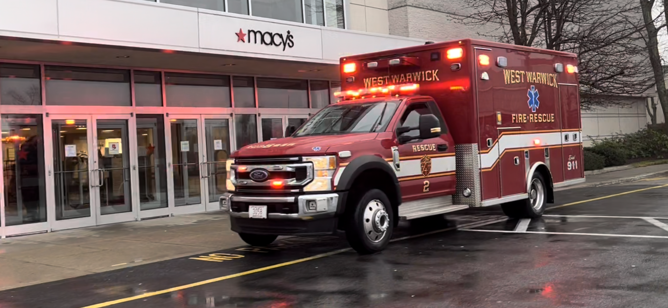 A photo  of West Warwick Fire
            Rescue 2, a 2021 Ford F-550             taken by @riemergencyvehicles