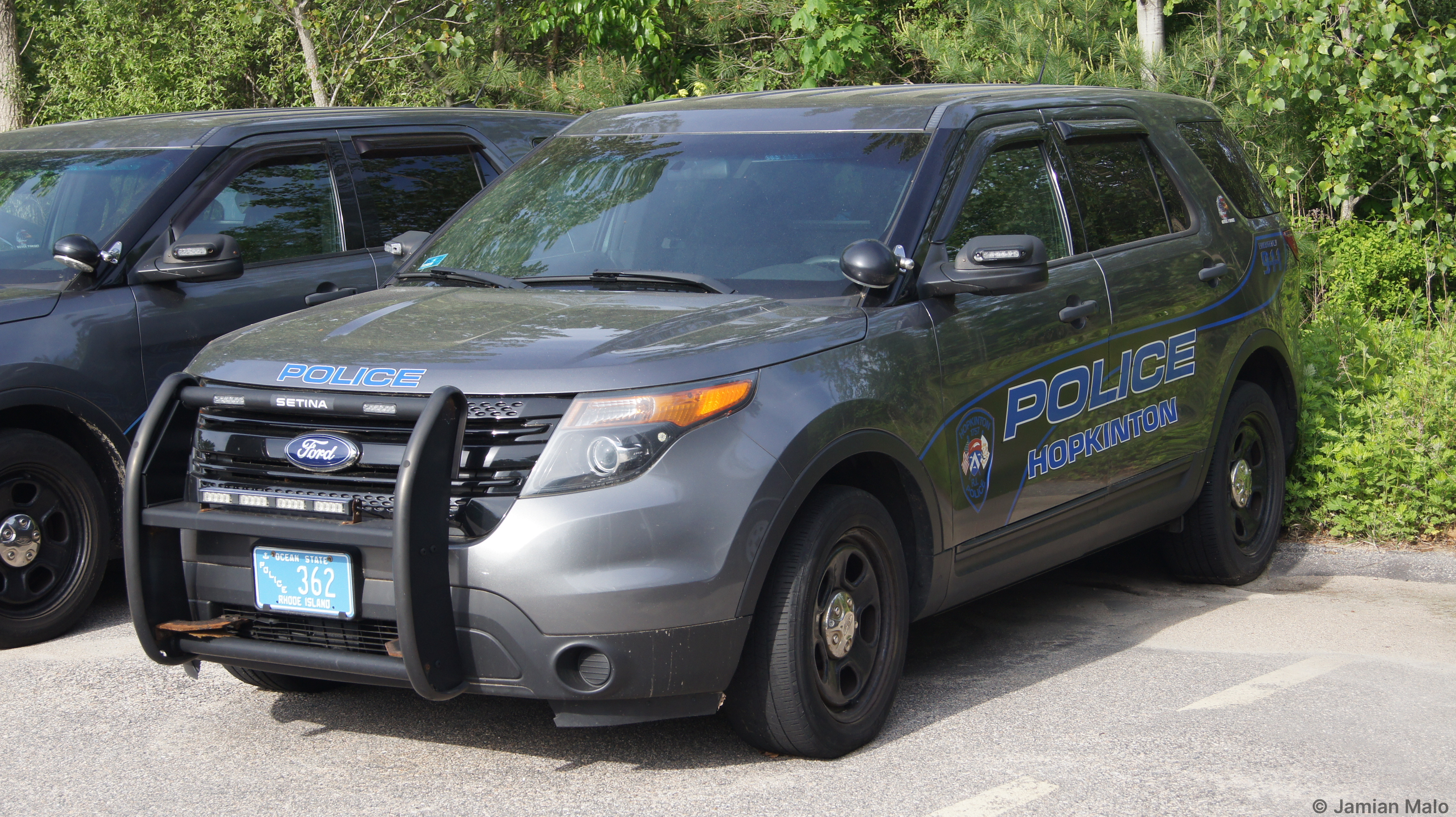 A photo  of Hopkinton Police
            Cruiser 362, a 2013-2015 Ford Police Interceptor Utility             taken by Jamian Malo
