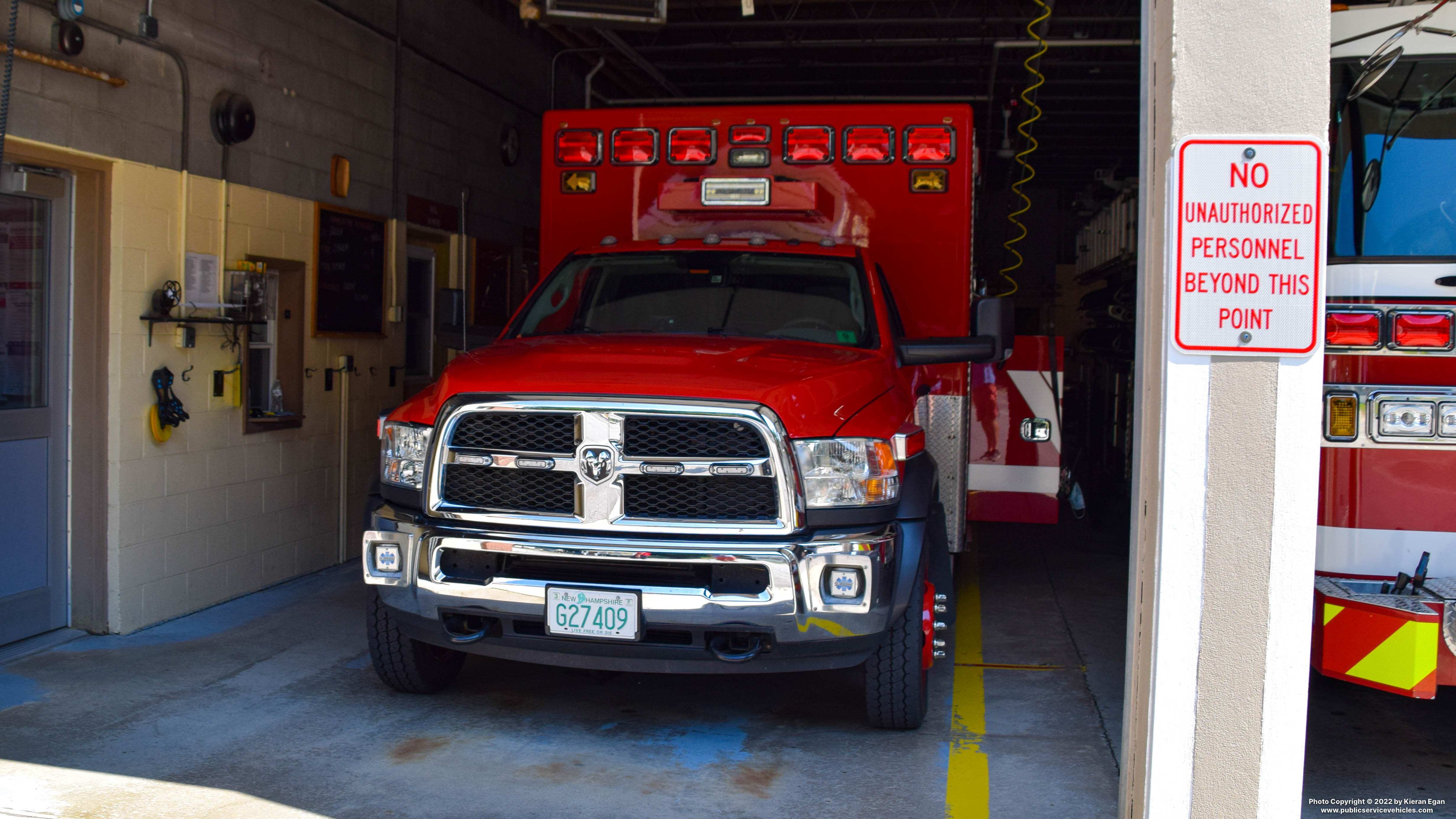 A photo  of Franklin Fire
            7 Ambulance 2, a 2019 Dodge Ram             taken by Kieran Egan