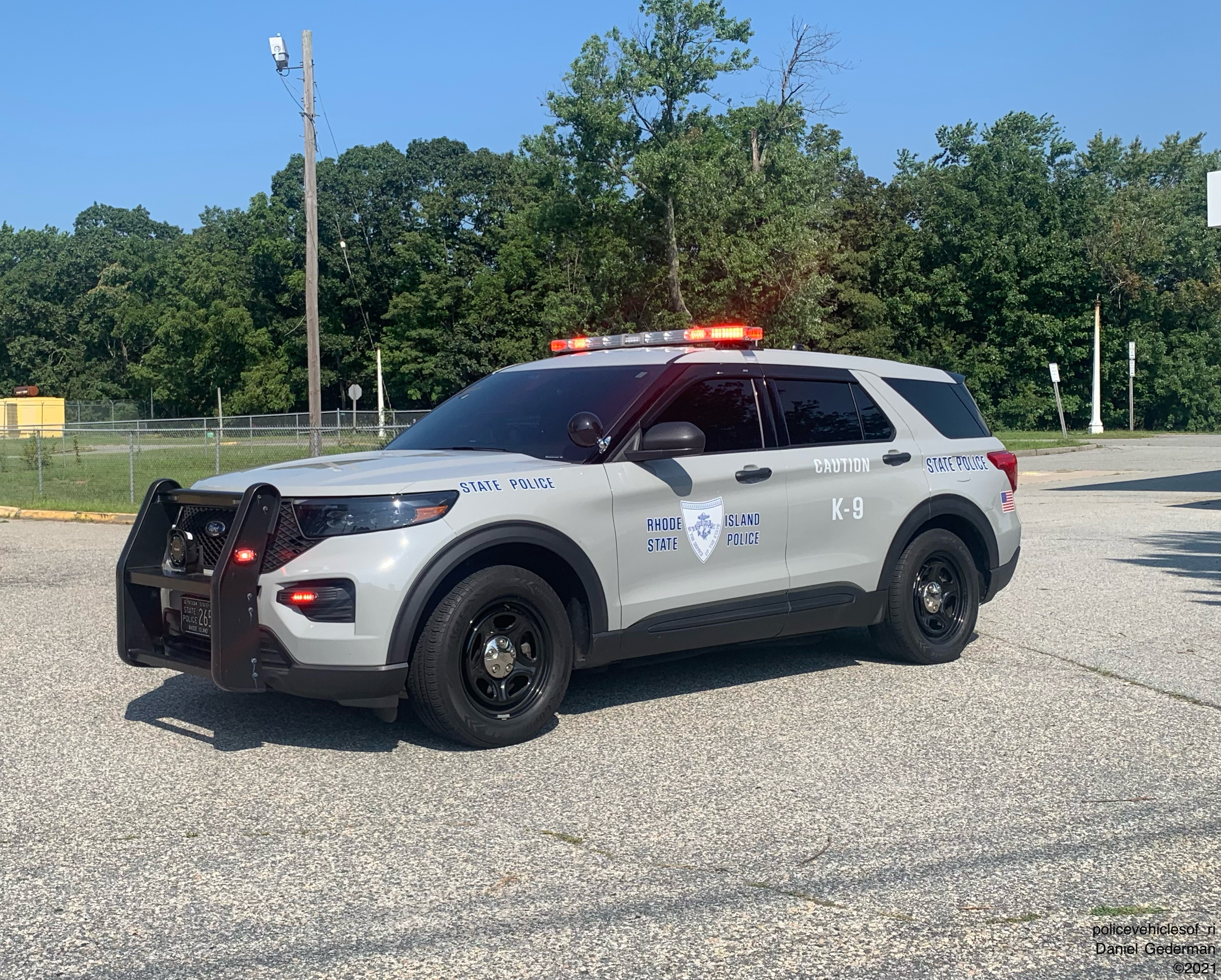 A photo  of Rhode Island State Police
            Cruiser 265, a 2020 Ford Police Interceptor Utility             taken by Dan Gederman