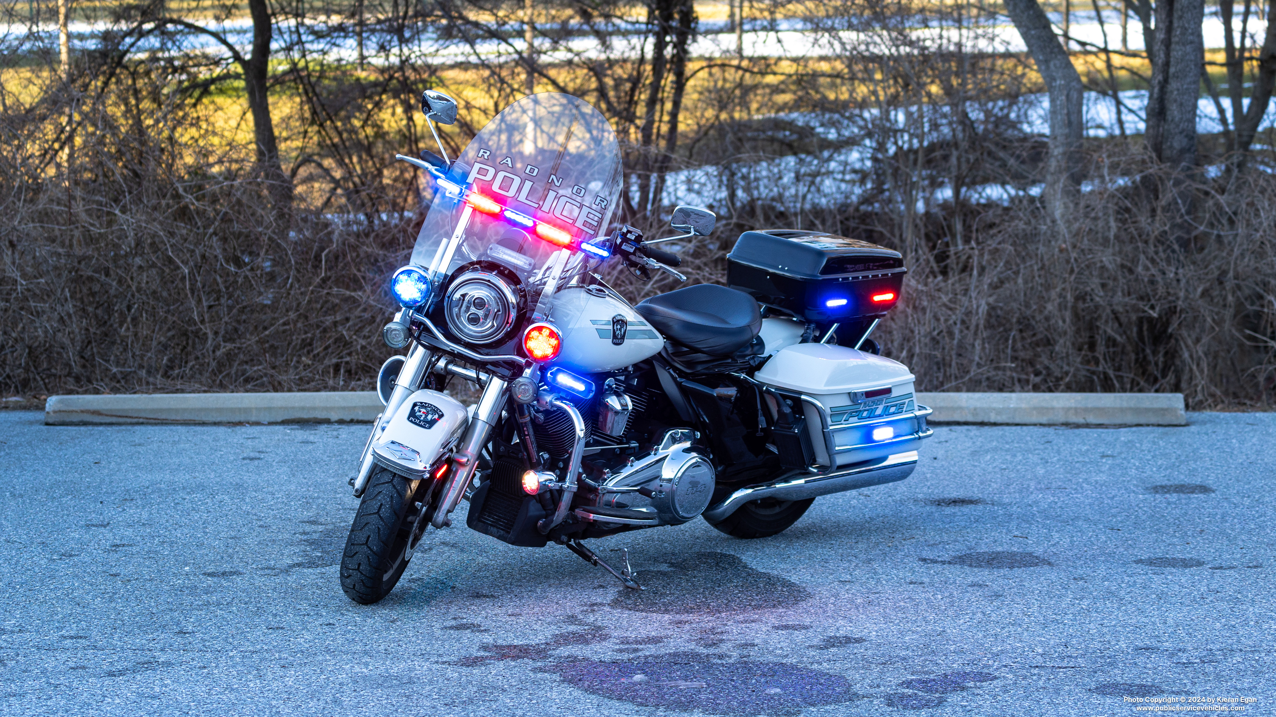 A photo  of Radnor Township Police
            Motorcycle, a 2010-2023 Harley-Davidson Road King             taken by Kieran Egan
