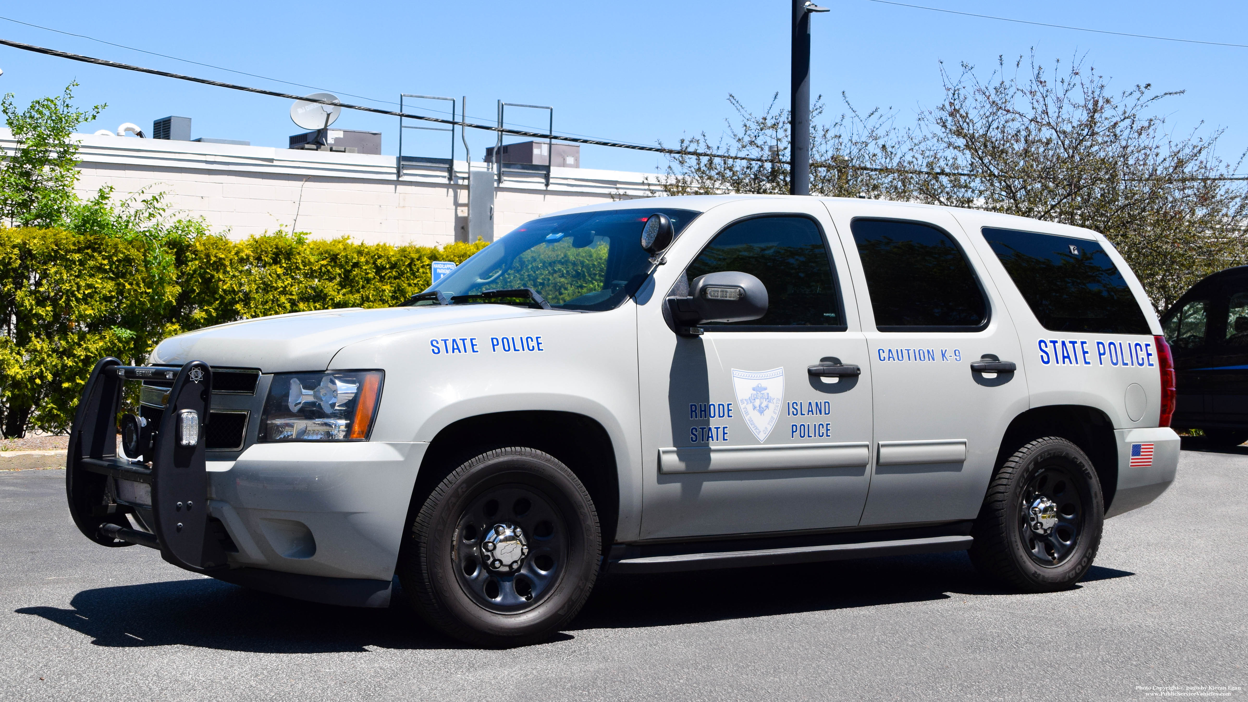 A photo  of Rhode Island State Police
            Cruiser 313, a 2013 Chevrolet Tahoe             taken by Kieran Egan