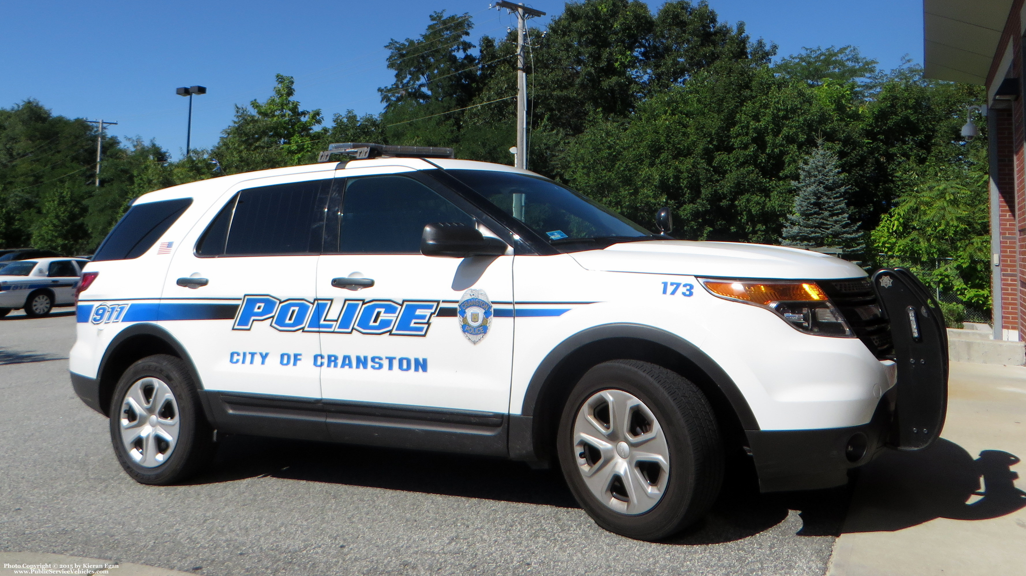 A photo  of Cranston Police
            Cruiser 173, a 2013-2015 Ford Police Interceptor Utility             taken by Kieran Egan