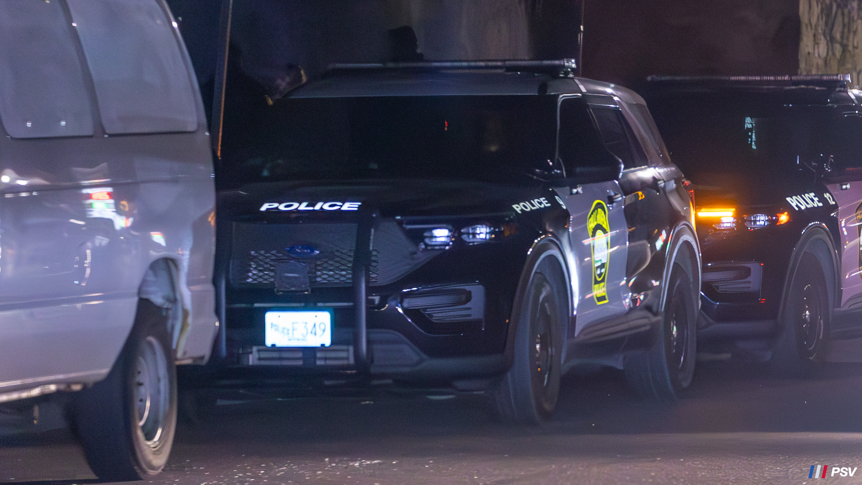 A photo  of Fall River Police
            Car 9, a 2022 Ford Police Interceptor Utility 3.3 Flex Fuel             taken by Kieran Egan
