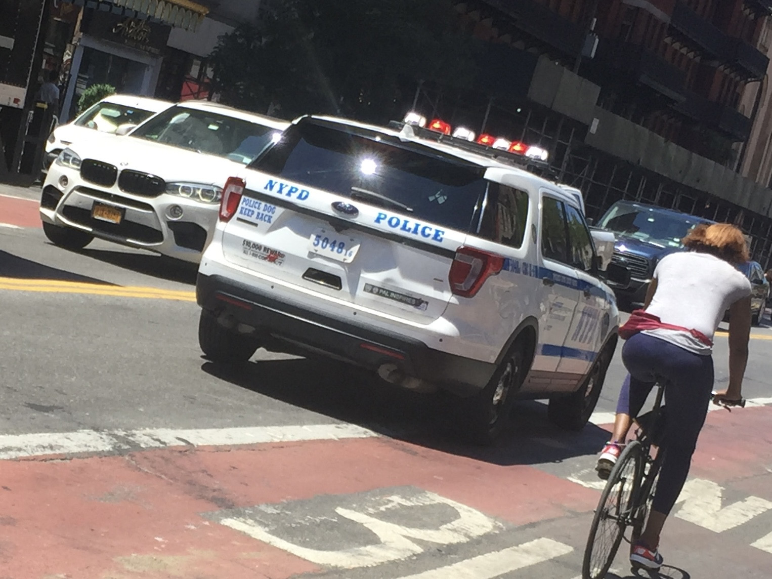 A photo  of New York Police Department
            Cruiser 5048 16, a 2016 Ford Police Interceptor Utility             taken by @riemergencyvehicles