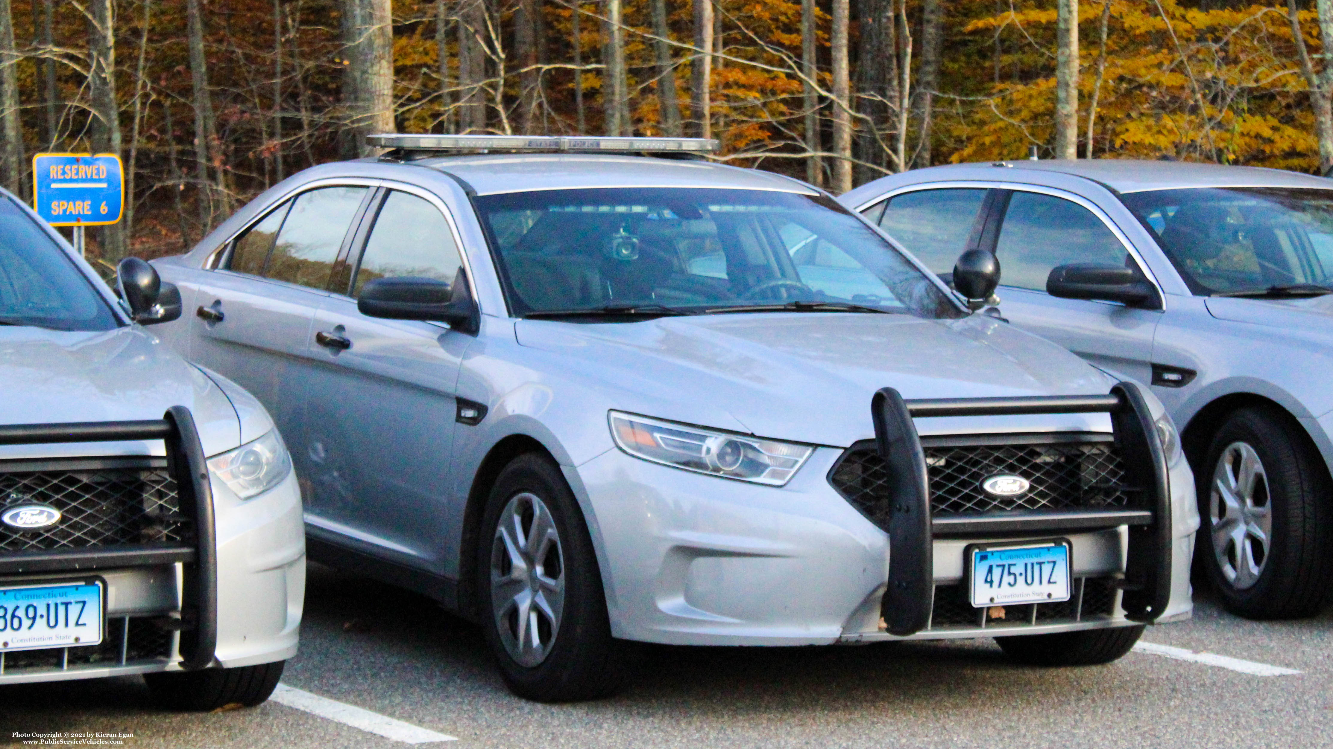 A photo  of Connecticut State Police
            Cruiser 475, a 2013-2019 Ford Police Interceptor Sedan             taken by Kieran Egan