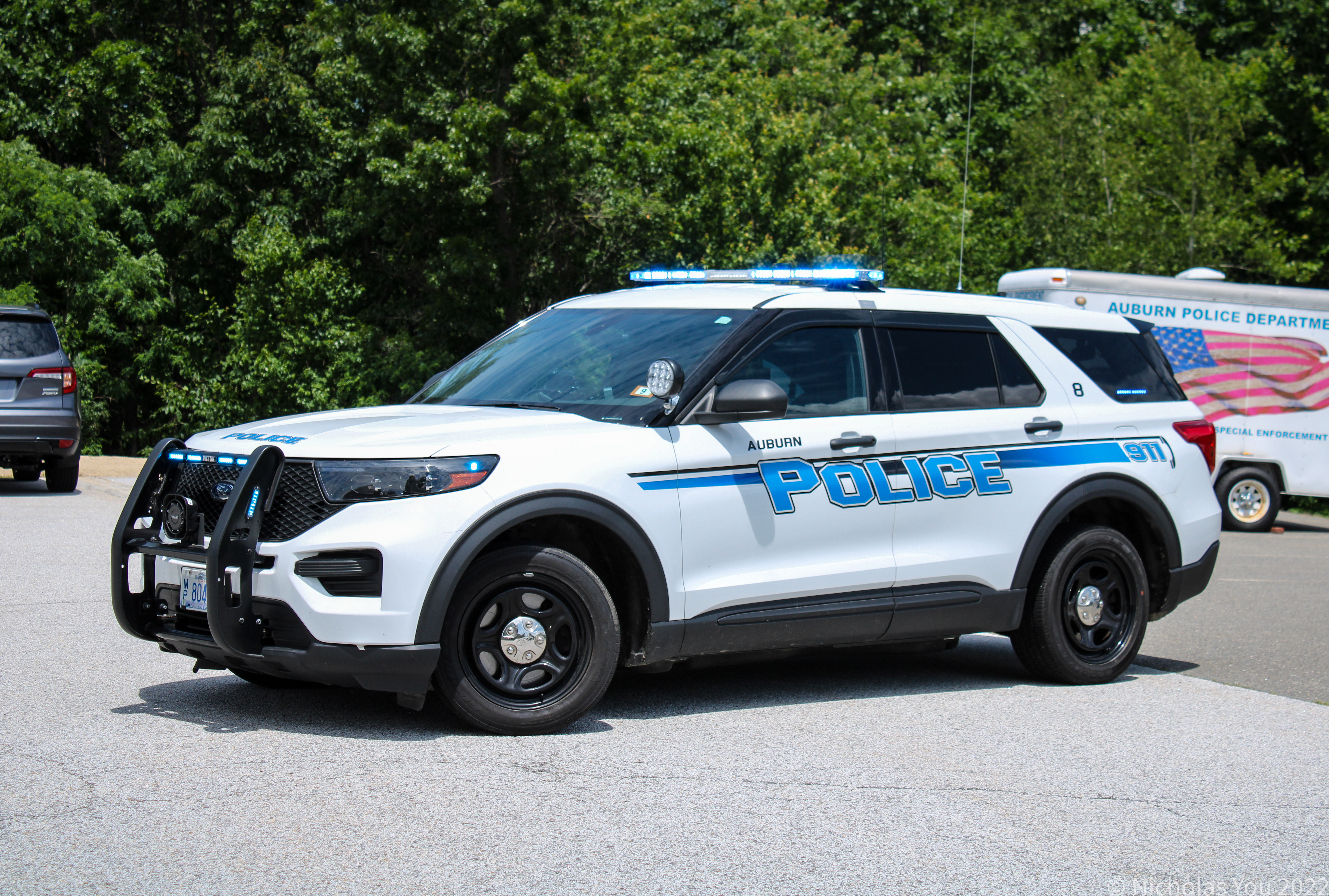 A photo  of Auburn Police
            Car 8, a 2020-2022 Ford Police Interceptor Utility             taken by Nicholas You