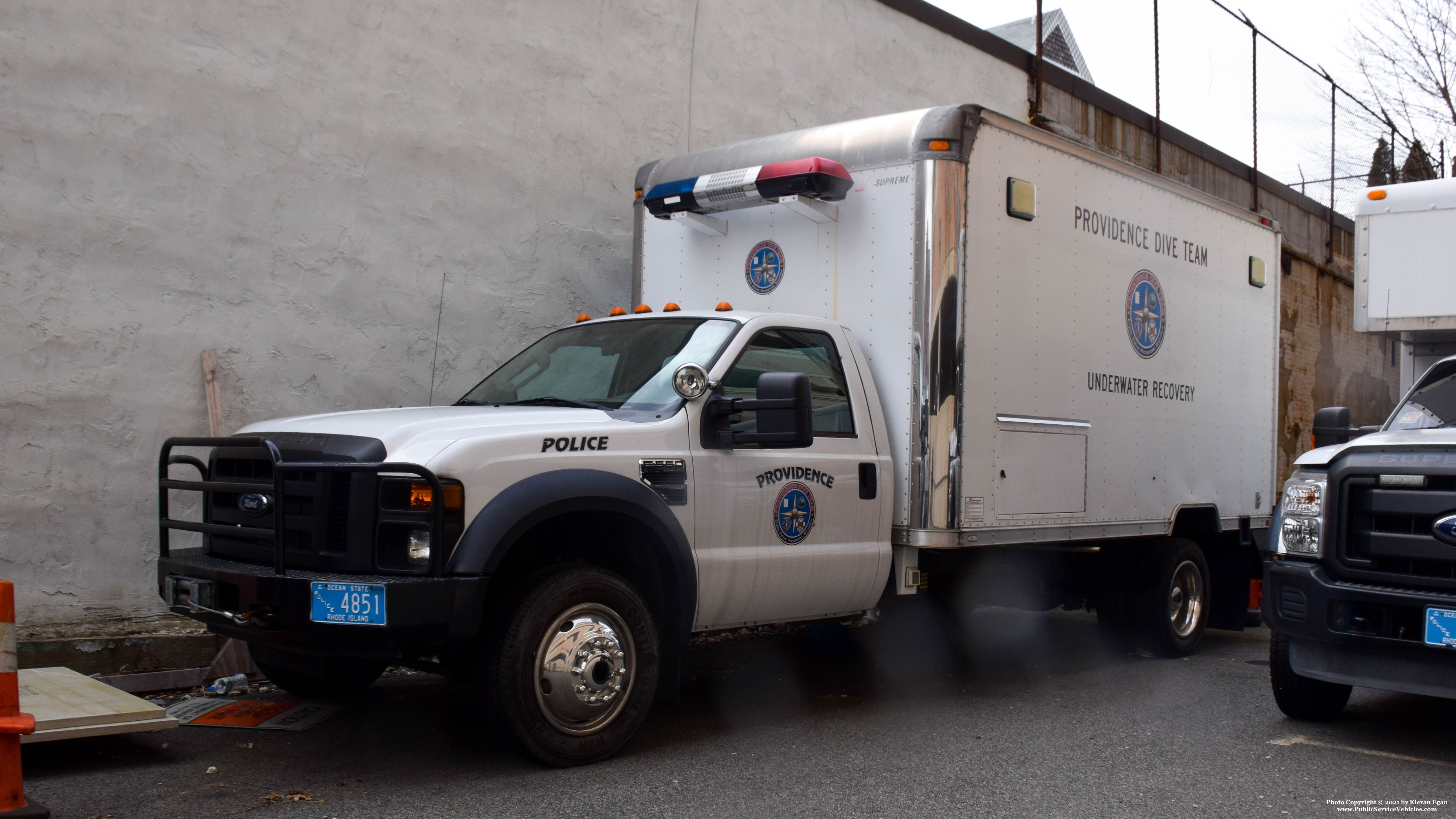 A photo  of Providence Police
            Truck 4851, a 2008-2010 Ford F-550             taken by Kieran Egan