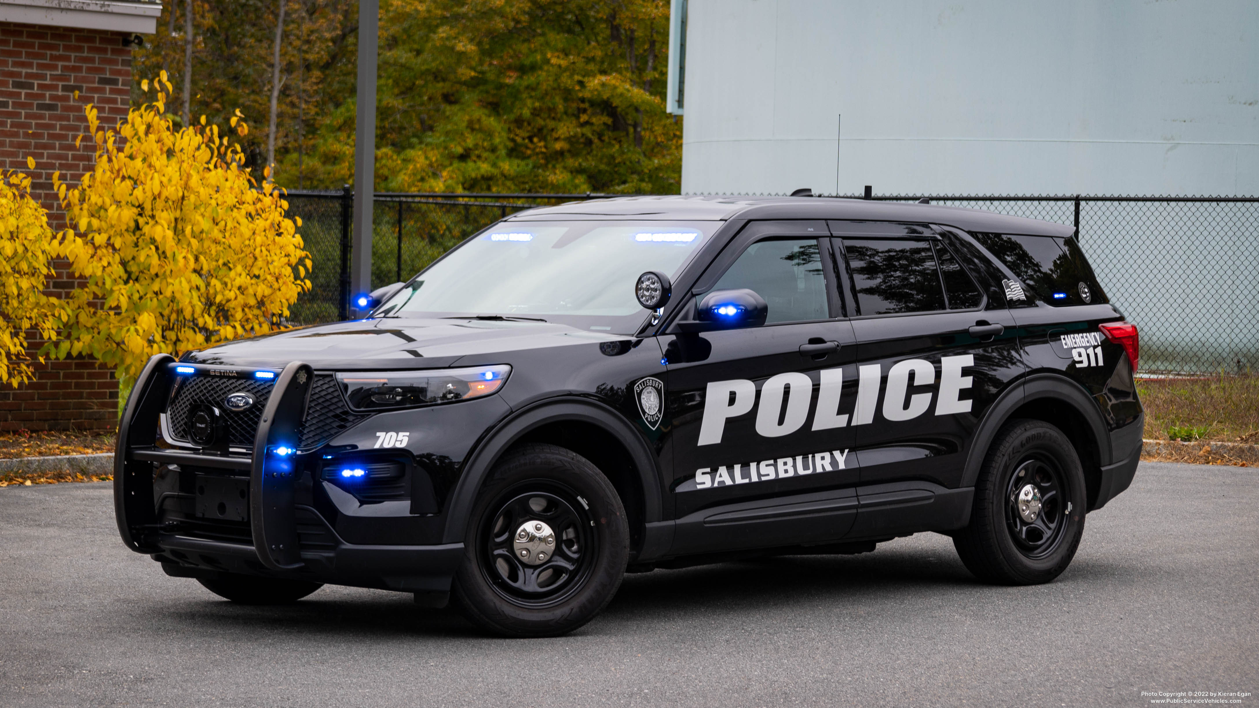 A photo  of Salisbury Police
            Cruiser 705, a 2022 Ford Police Interceptor Utility             taken by Kieran Egan