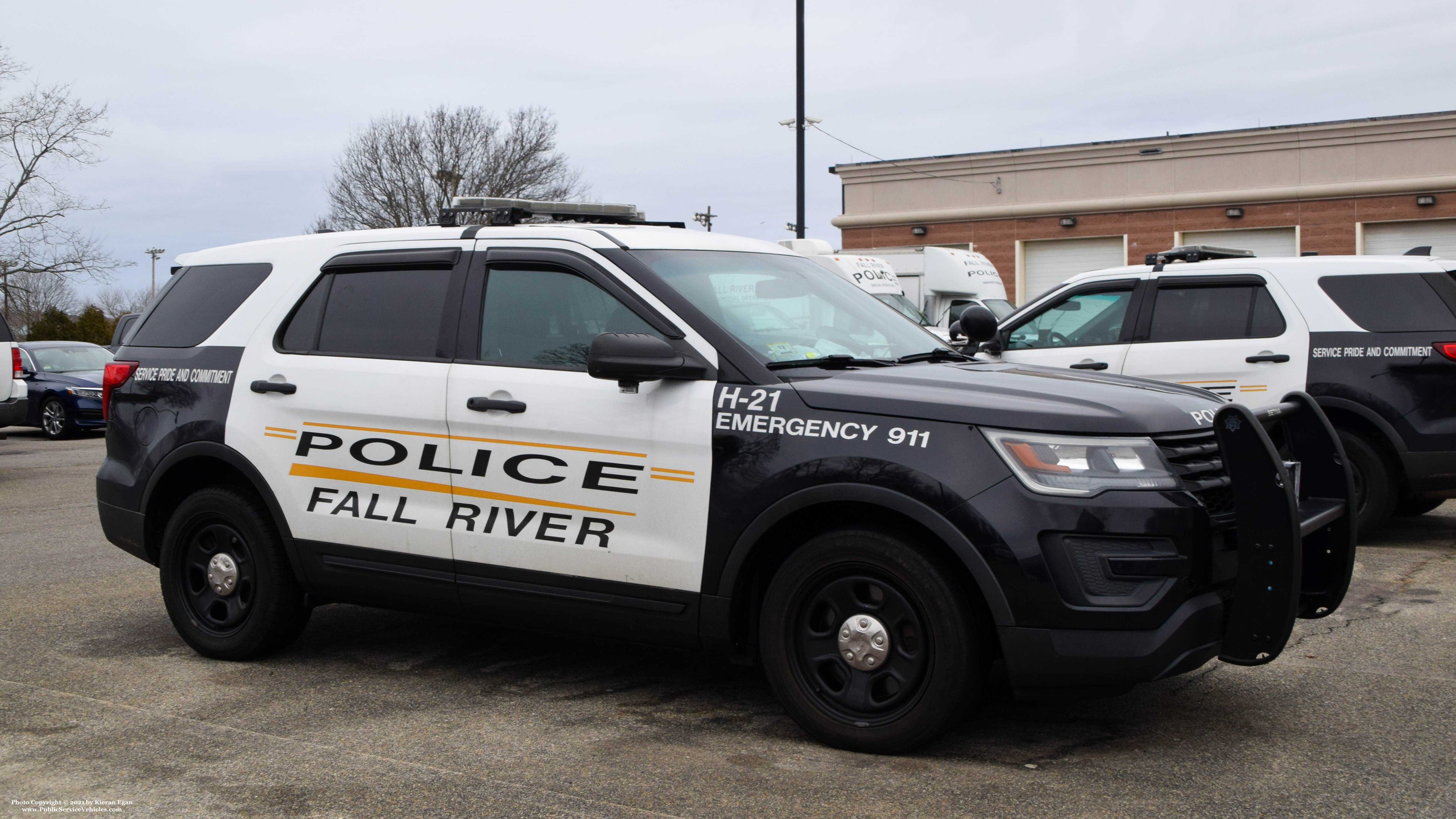 A photo  of Fall River Police
            H-21, a 2016 Ford Police Interceptor Utility             taken by Kieran Egan