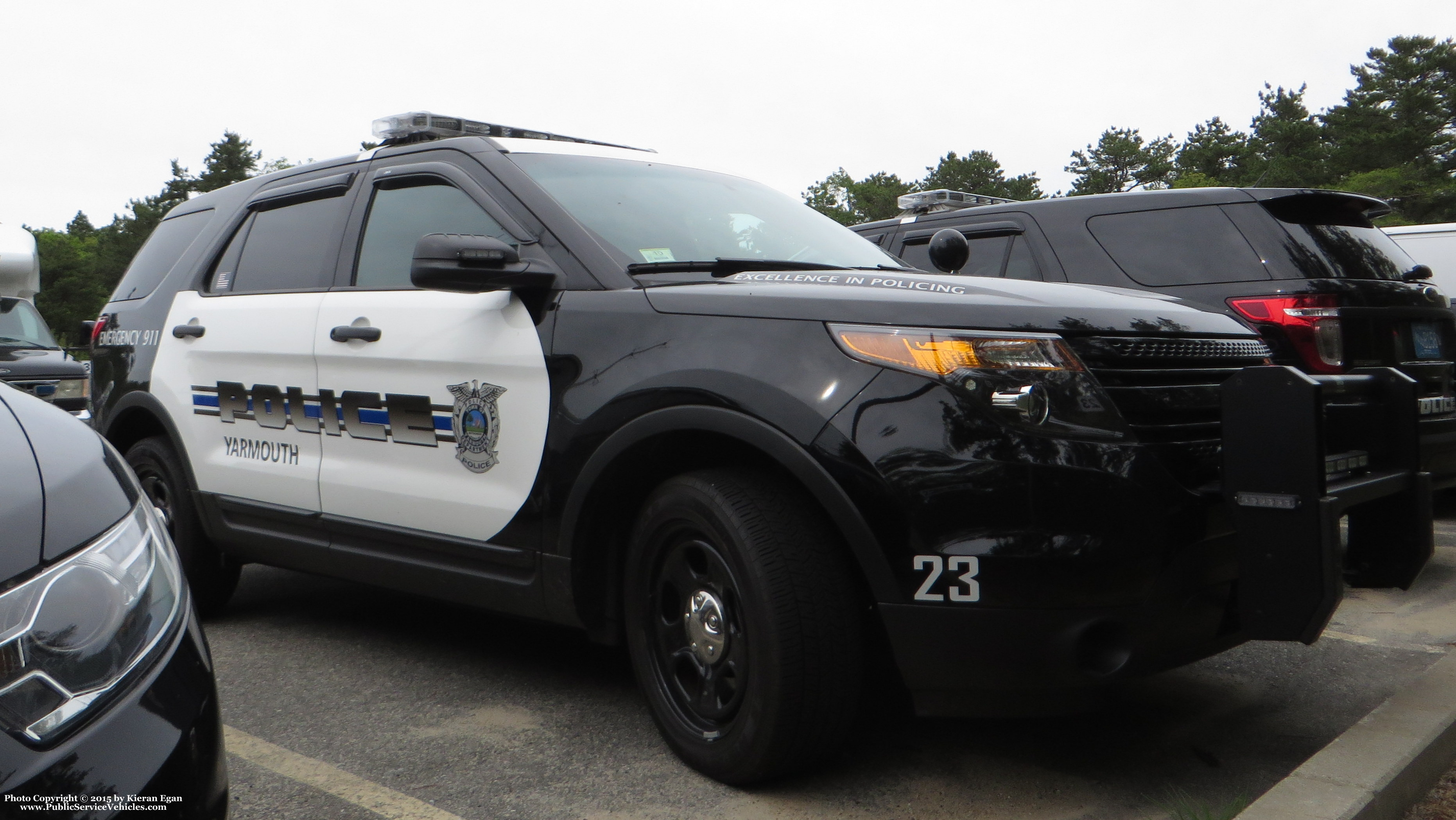 A photo  of Yarmouth Police
            J-23, a 2013-2015 Ford Police Interceptor Utility             taken by Kieran Egan