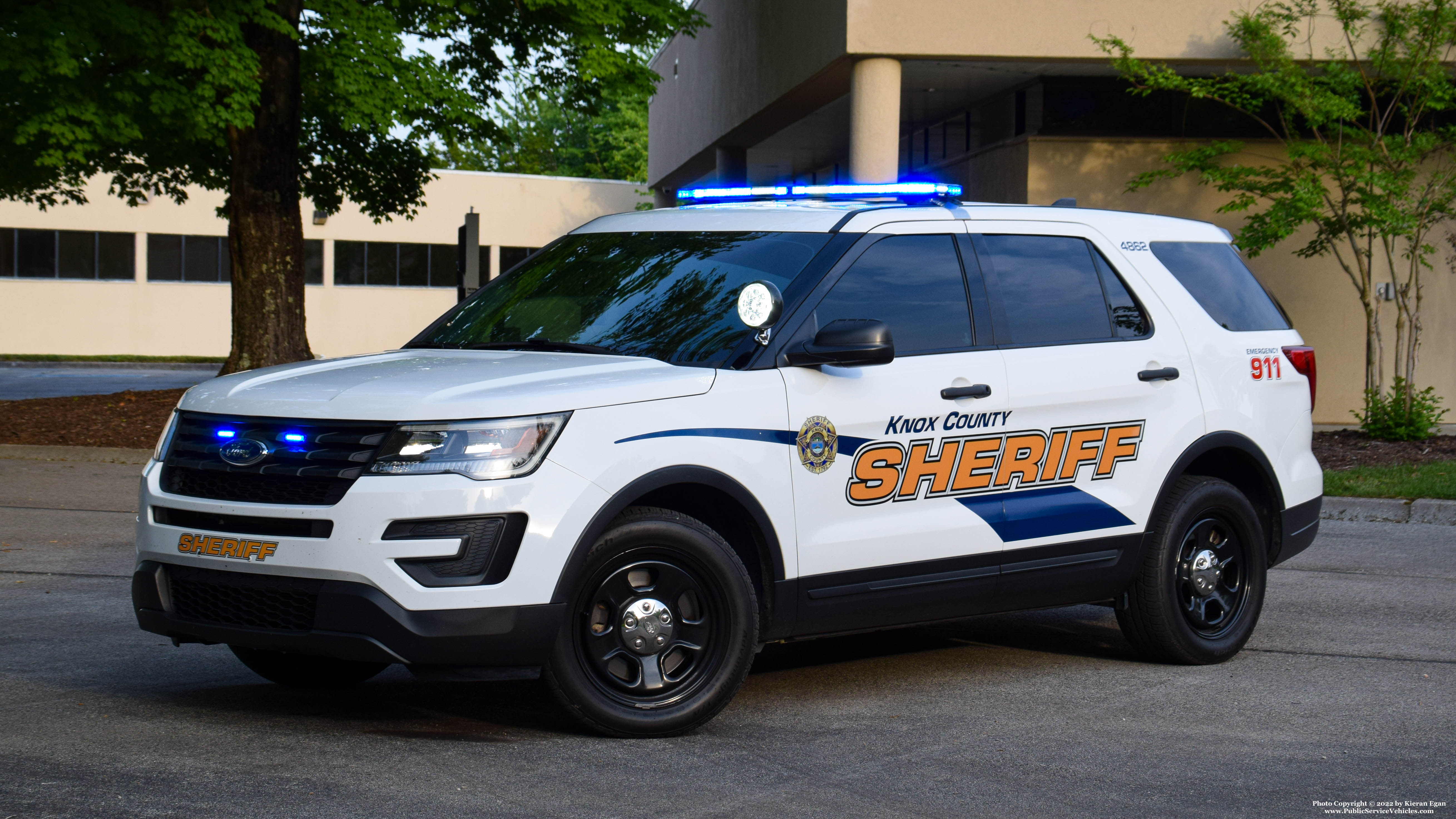 A photo  of Knox County Sheriff
            Cruiser 4862, a 2016-2019 Ford Police Interceptor Utility             taken by Kieran Egan