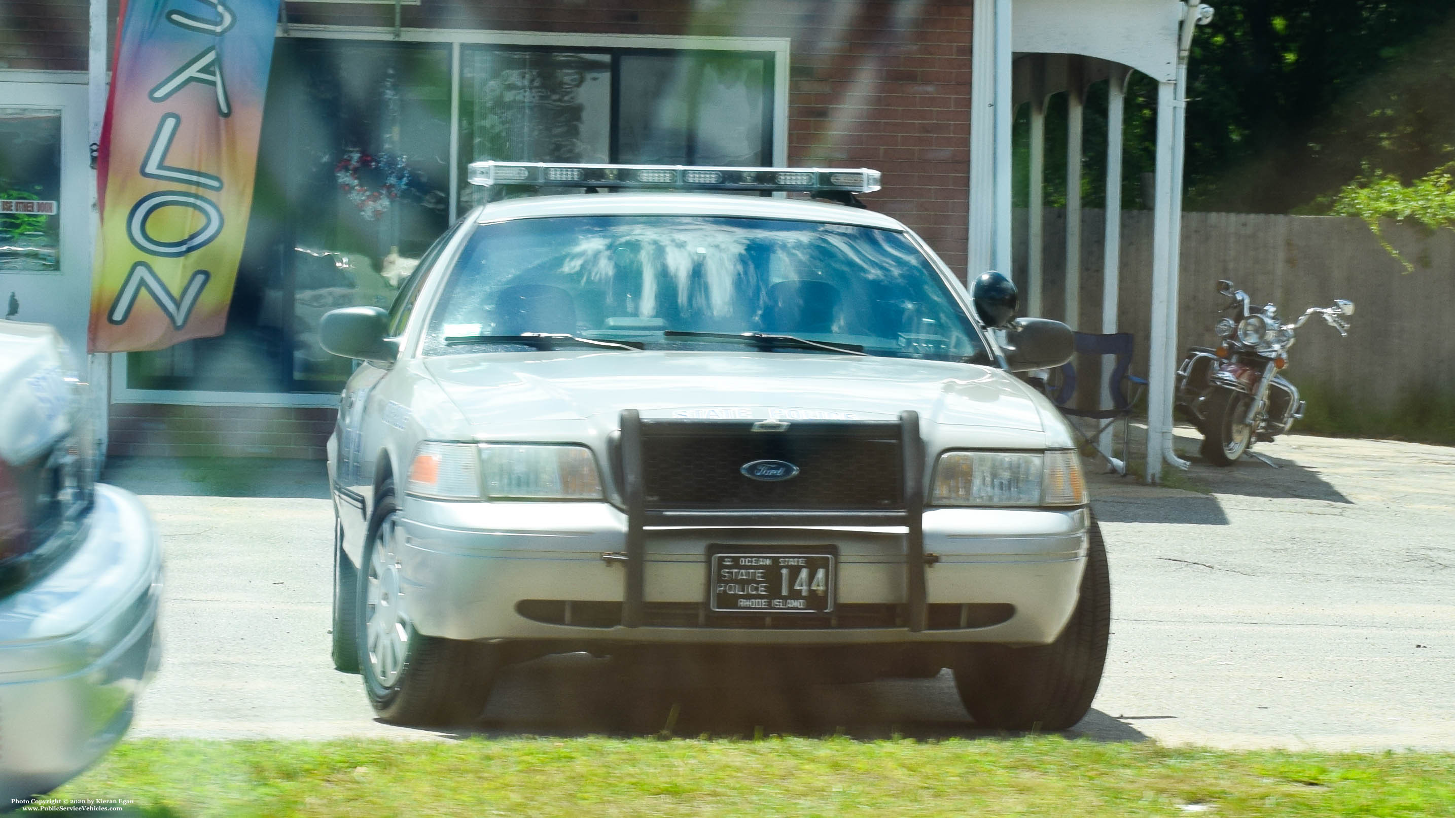 A photo  of Rhode Island State Police
            Cruiser 144, a 2009-2011 Ford Crown Victoria Police Interceptor             taken by Kieran Egan