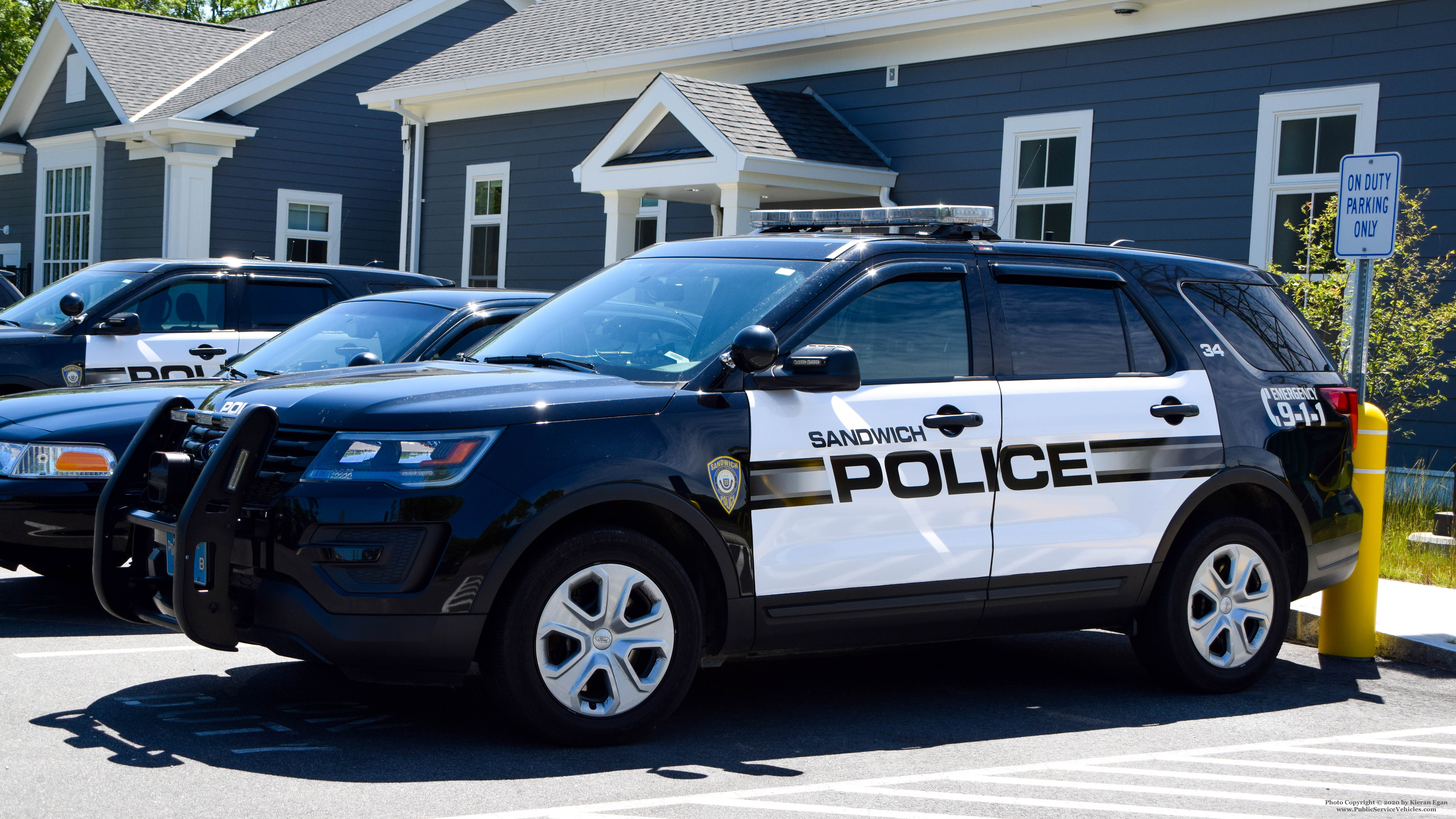 A photo  of Sandwich Police
            Cruiser 34, a 2019 Ford Police Interceptor Utility             taken by Kieran Egan