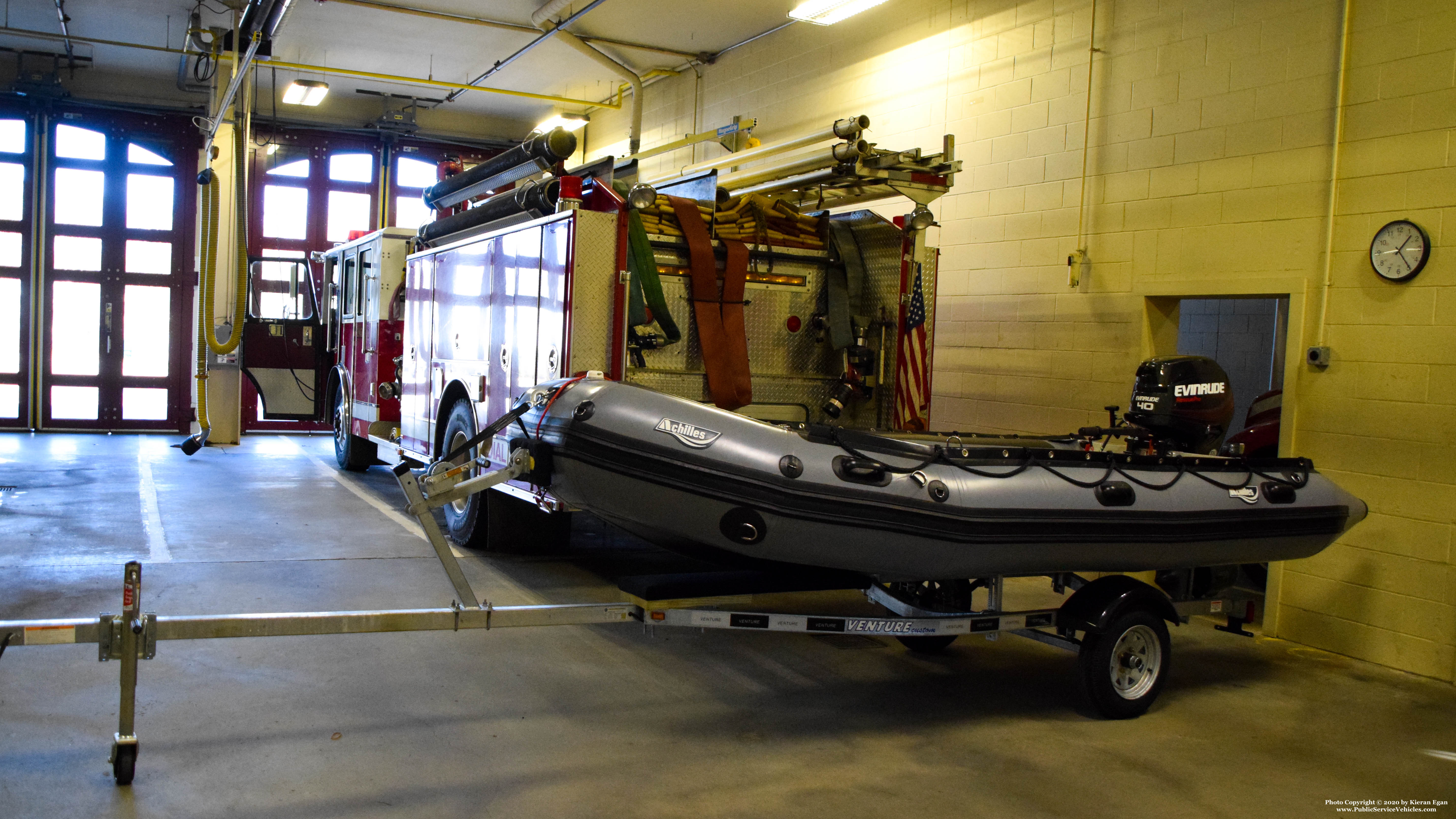 A photo  of Laconia Fire
            13 Marine 1, a 2019 Achilles Inflatable Crafts             taken by Kieran Egan