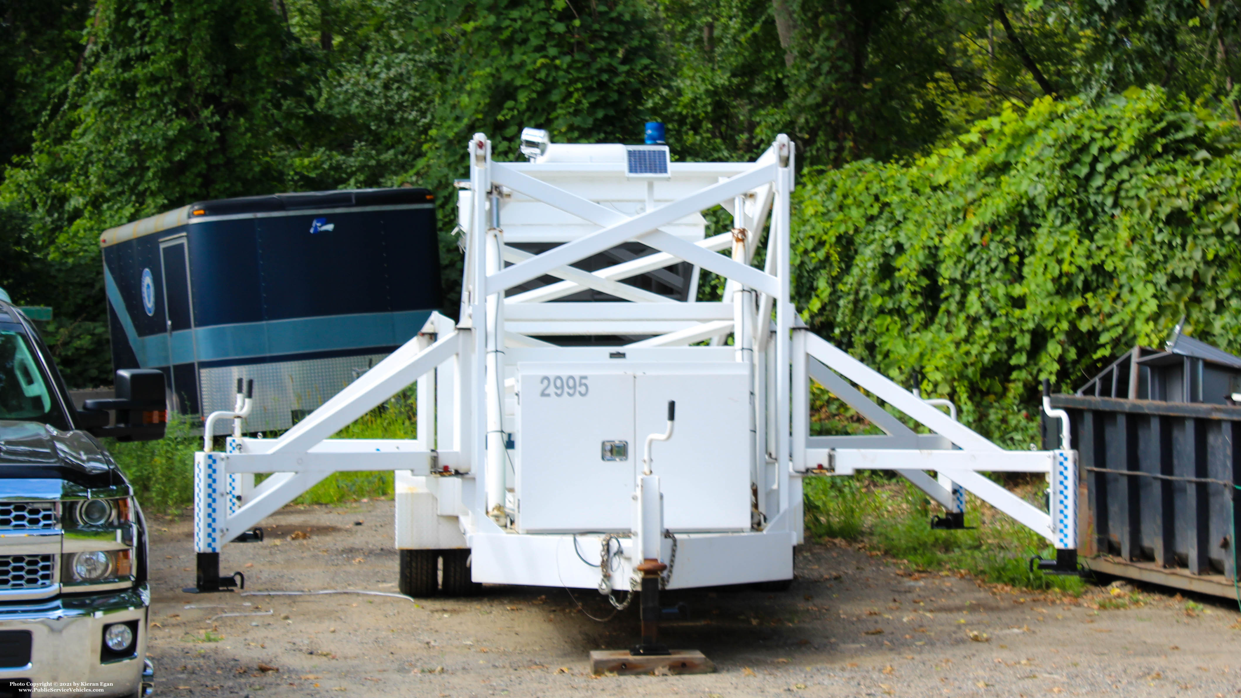 A photo  of Massachusetts State Police
            Trailer 2995, a 2016 Teledyne FLIR Mobile Surveillance and Deterrence Tower             taken by Kieran Egan