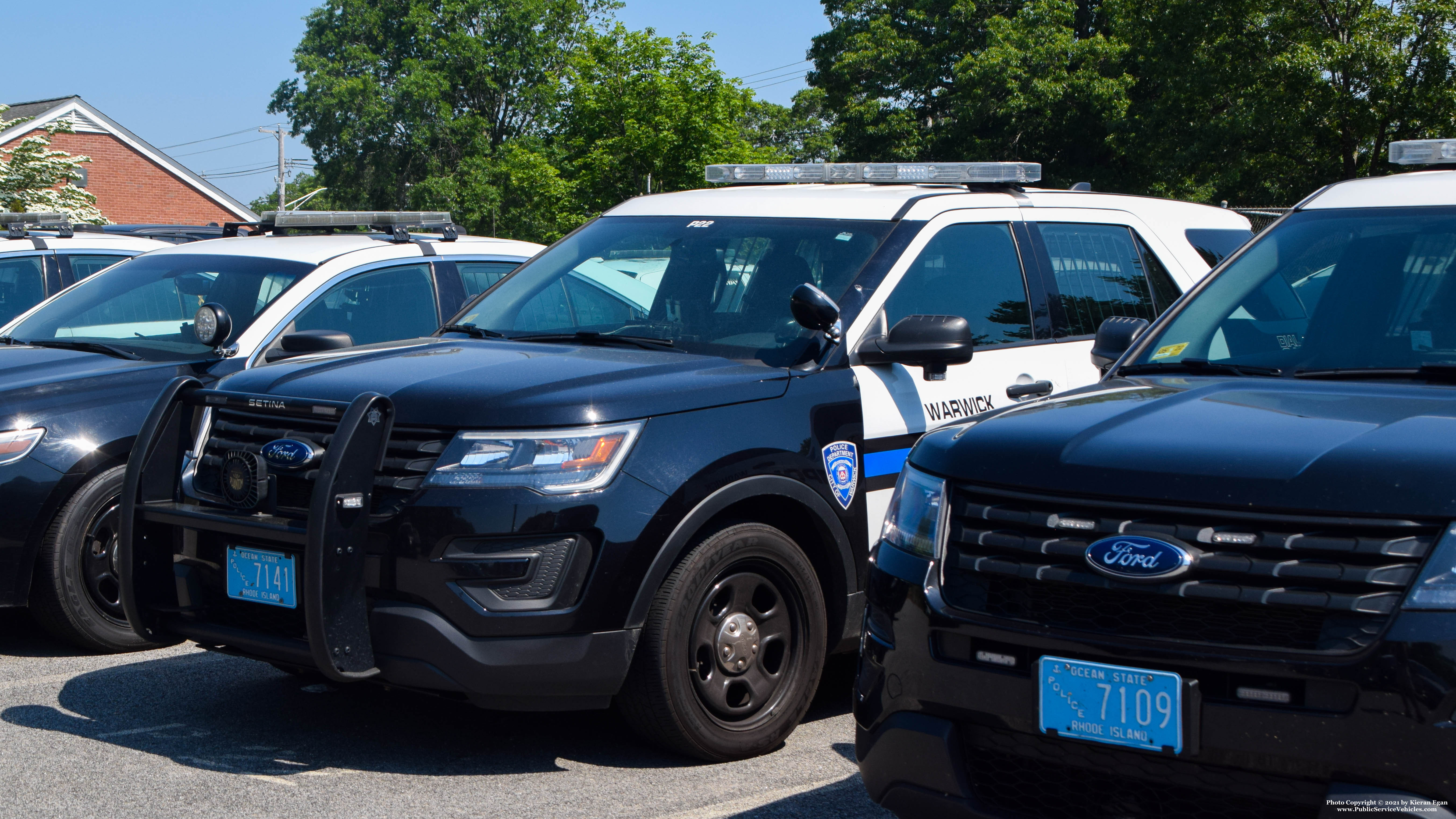 A photo  of Warwick Police
            Cruiser P-22, a 2019 Ford Police Interceptor Utility             taken by Kieran Egan