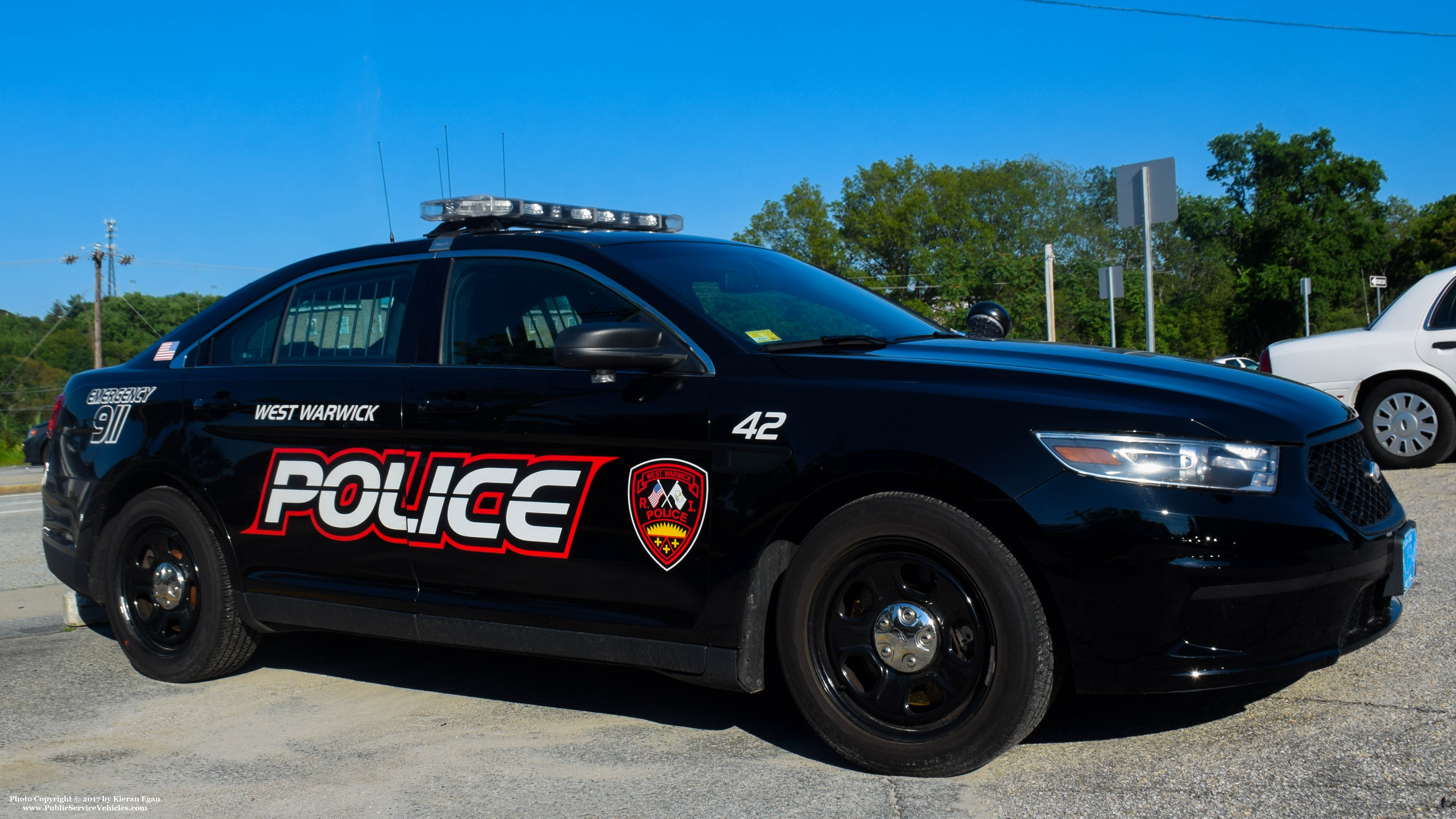 A photo  of West Warwick Police
            Car 42, a 2015 Ford Police Interceptor Sedan             taken by Kieran Egan