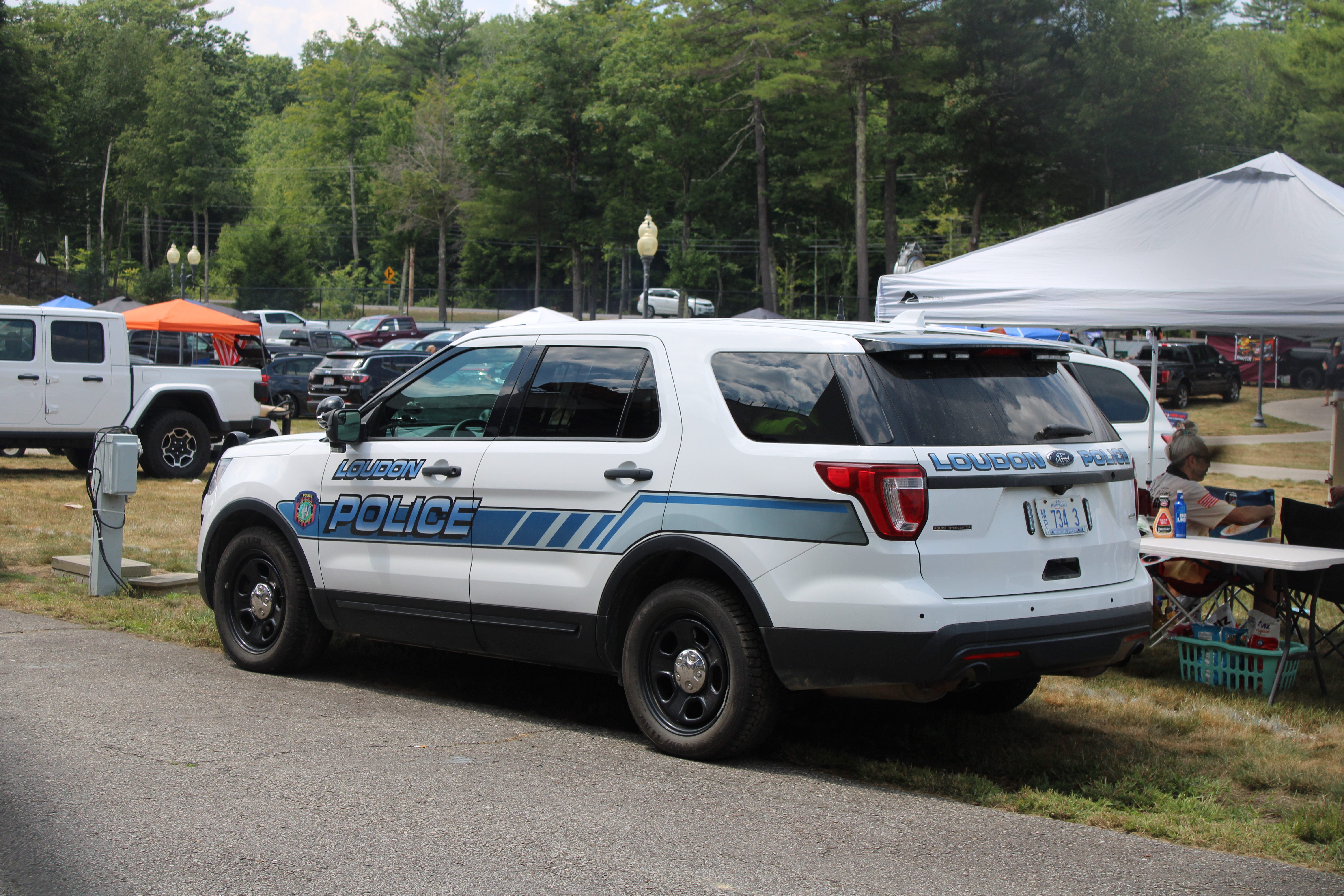 A photo  of Loudon Police
            Car 3, a 2016-2017 Ford Police Interceptor Utility             taken by @riemergencyvehicles